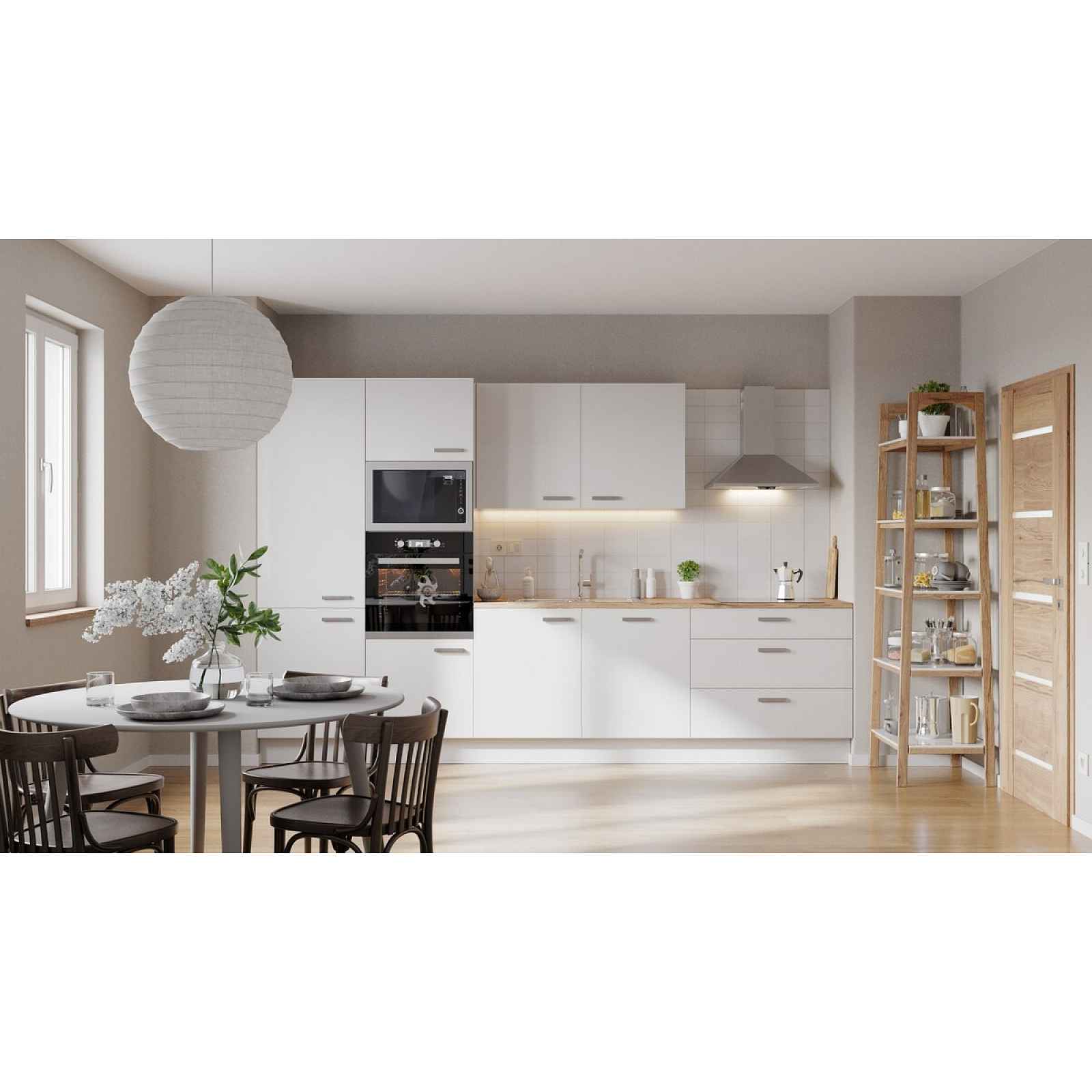 Kuchyňská linka Naturel 330 cm lesk bílá EASYBLOK33B
