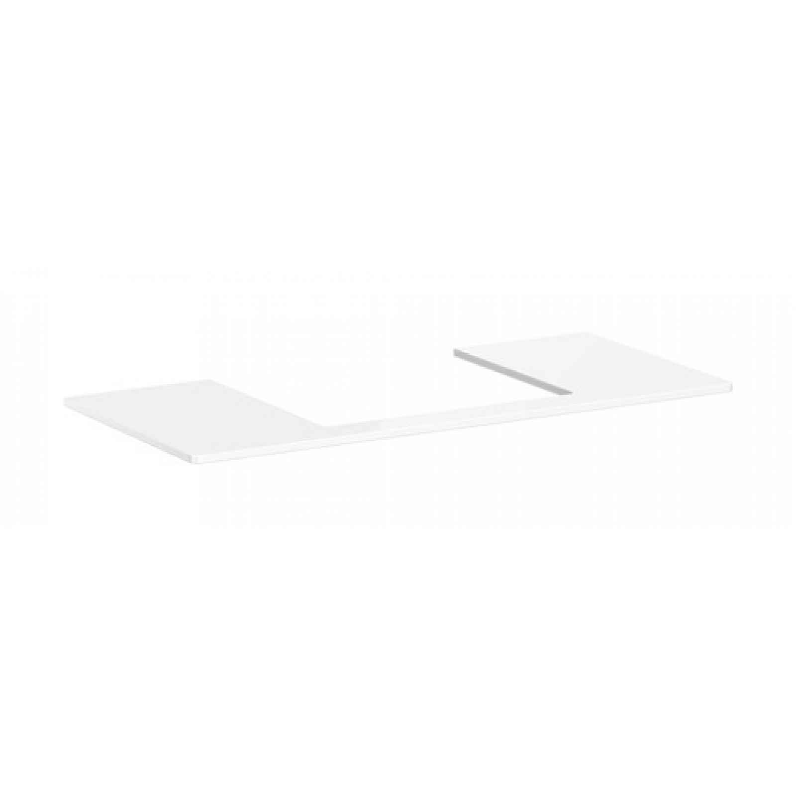 Deska pod umyvadlo Hansgrohe Xelu Q 118x1,6x55 cm bílá lesklá 54111050