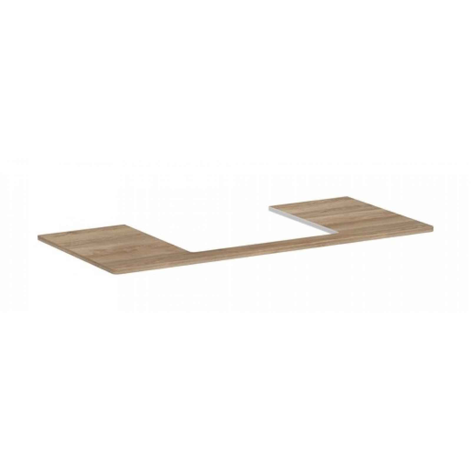 Deska pod umyvadlo Hansgrohe Xelu Q 118x1,6x55 cm přírodní dub 54111230