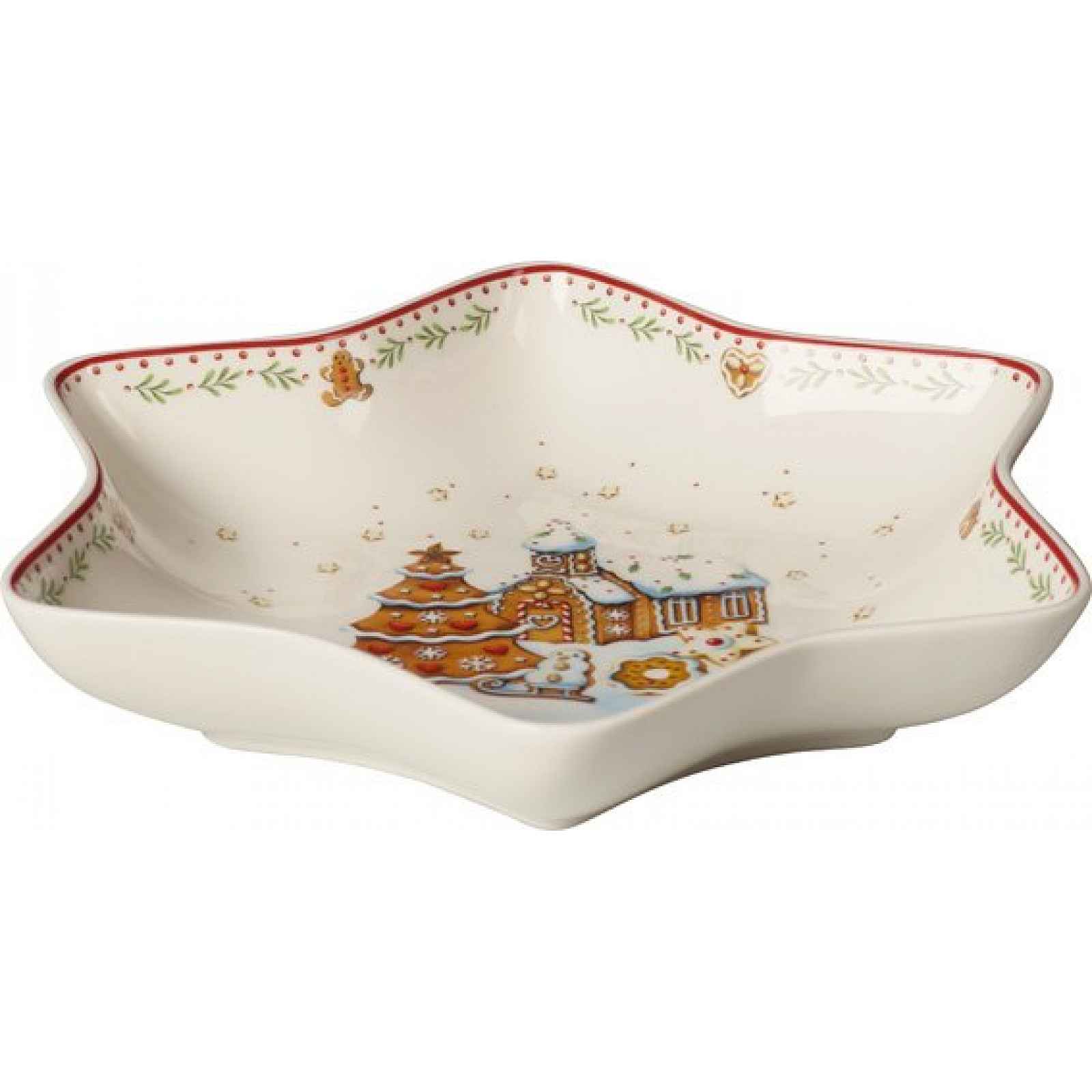 Villeroy & Boch Winter Bakery Delight mísa ve tvaru hvězdy, vesnice, 24,5 cm