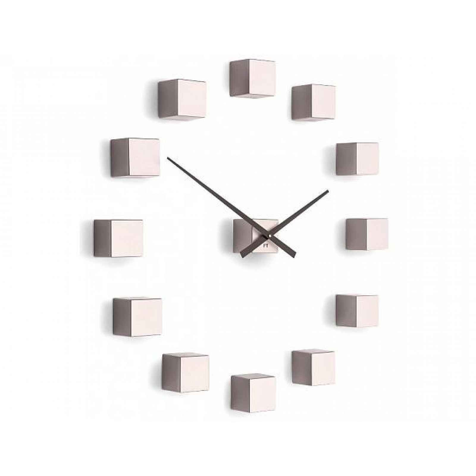 Designové nástěnné nalepovací hodiny Future Time FT3000PI Cubic pink