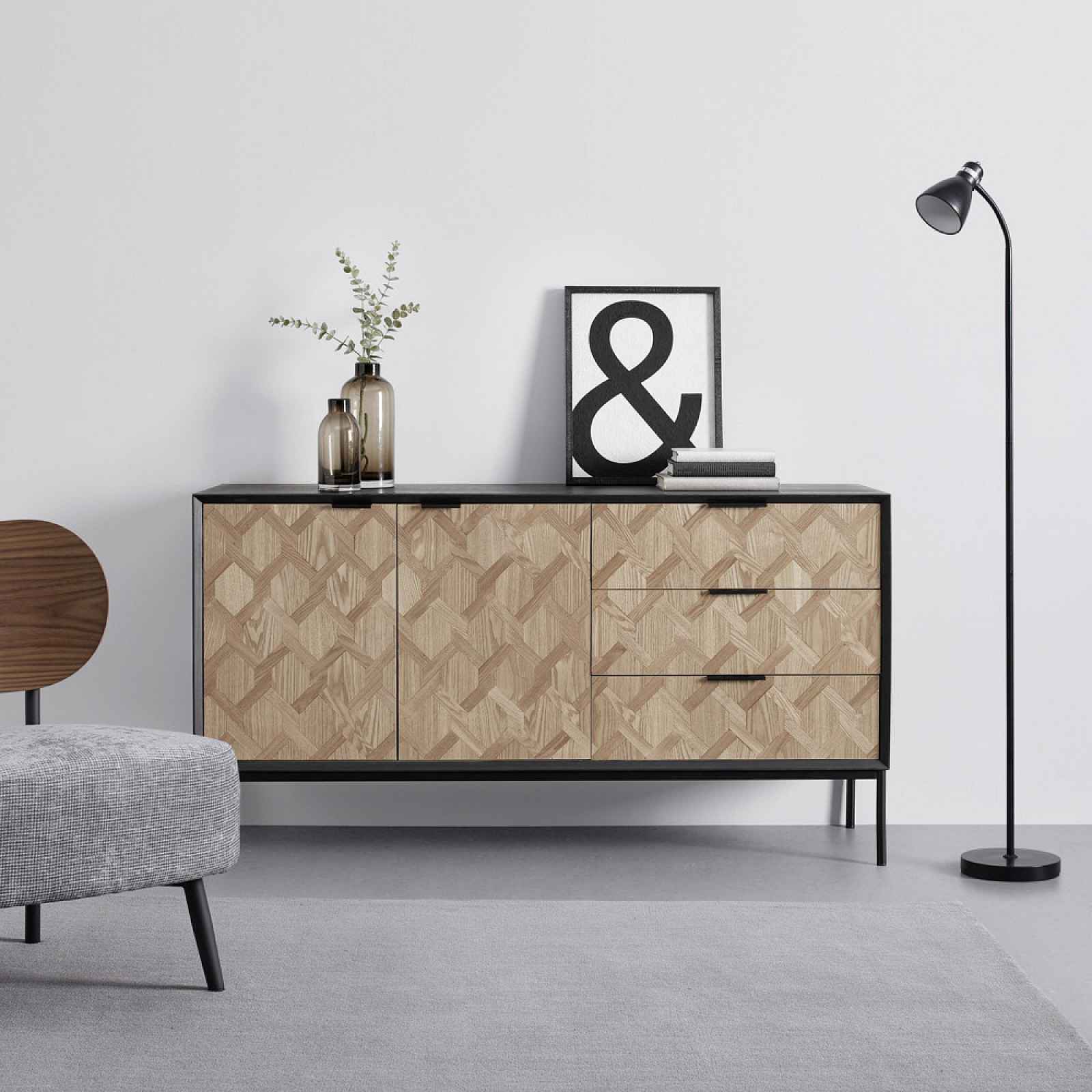 Sideboard Milano Jasan hnědá