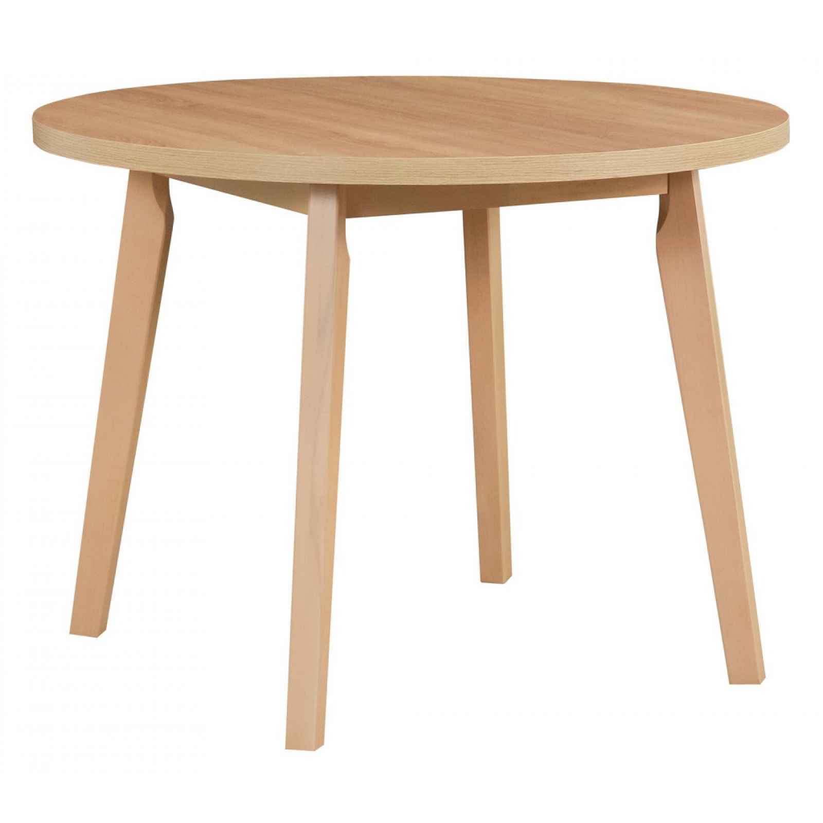Kulatý jídelní stůl Norveg 100 cm, dub sonoma
