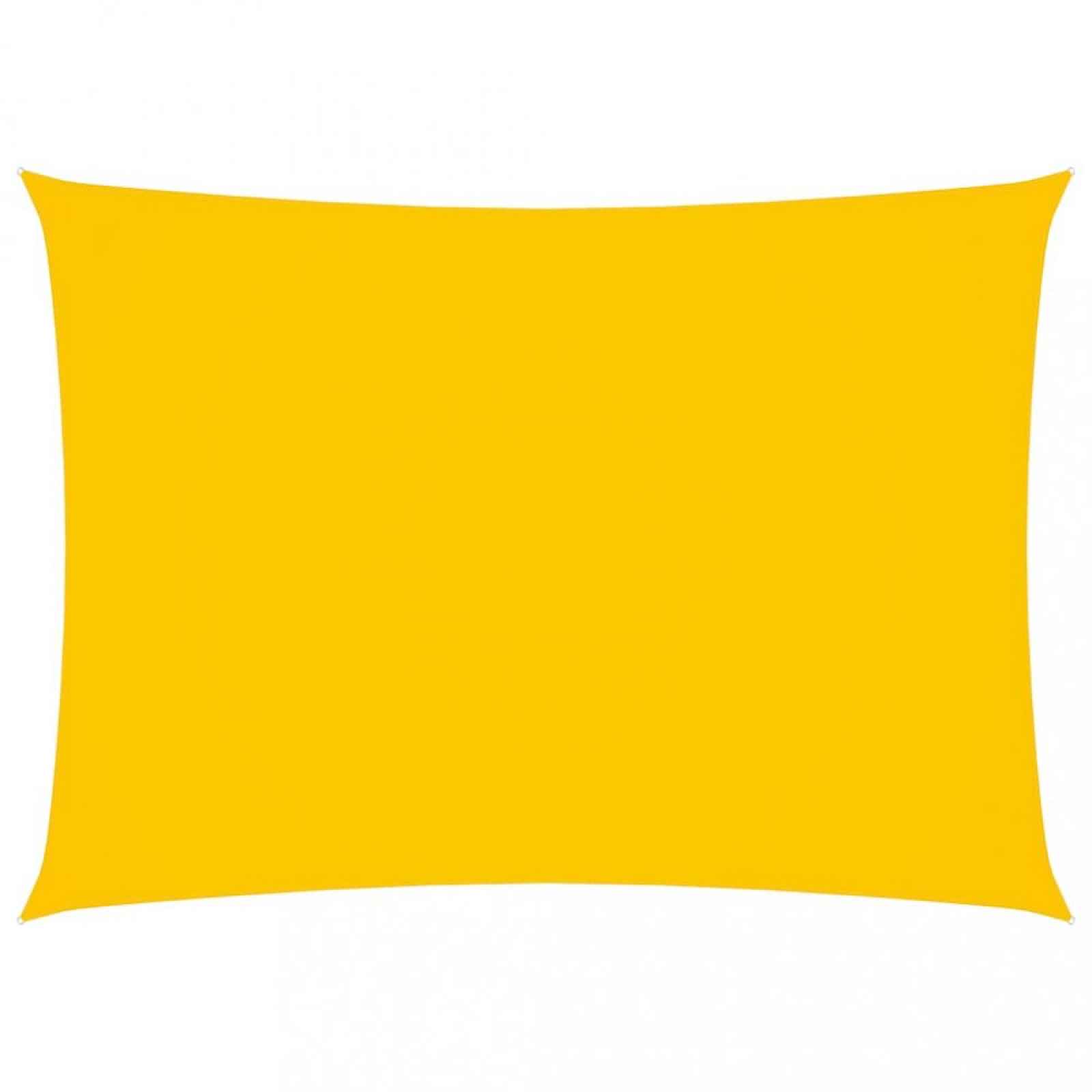 Stínící plachta obdélníková 6 x 8 m oxfordská látka Dekorhome Žlutá