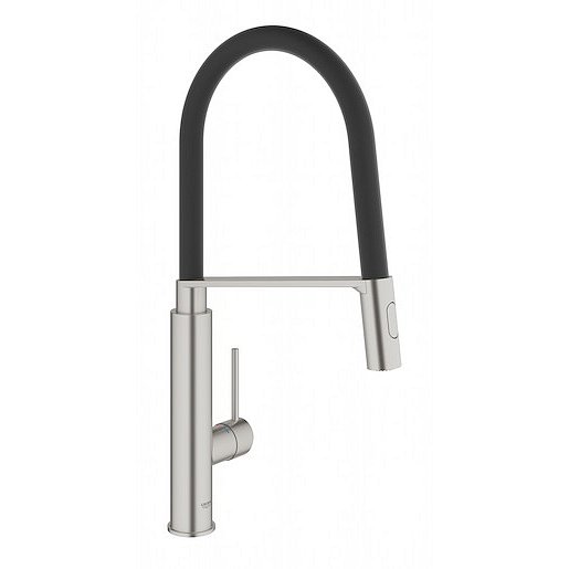 Dřezová baterie Grohe Concetto New s vytahovací sprškou supersteel 31491DC0