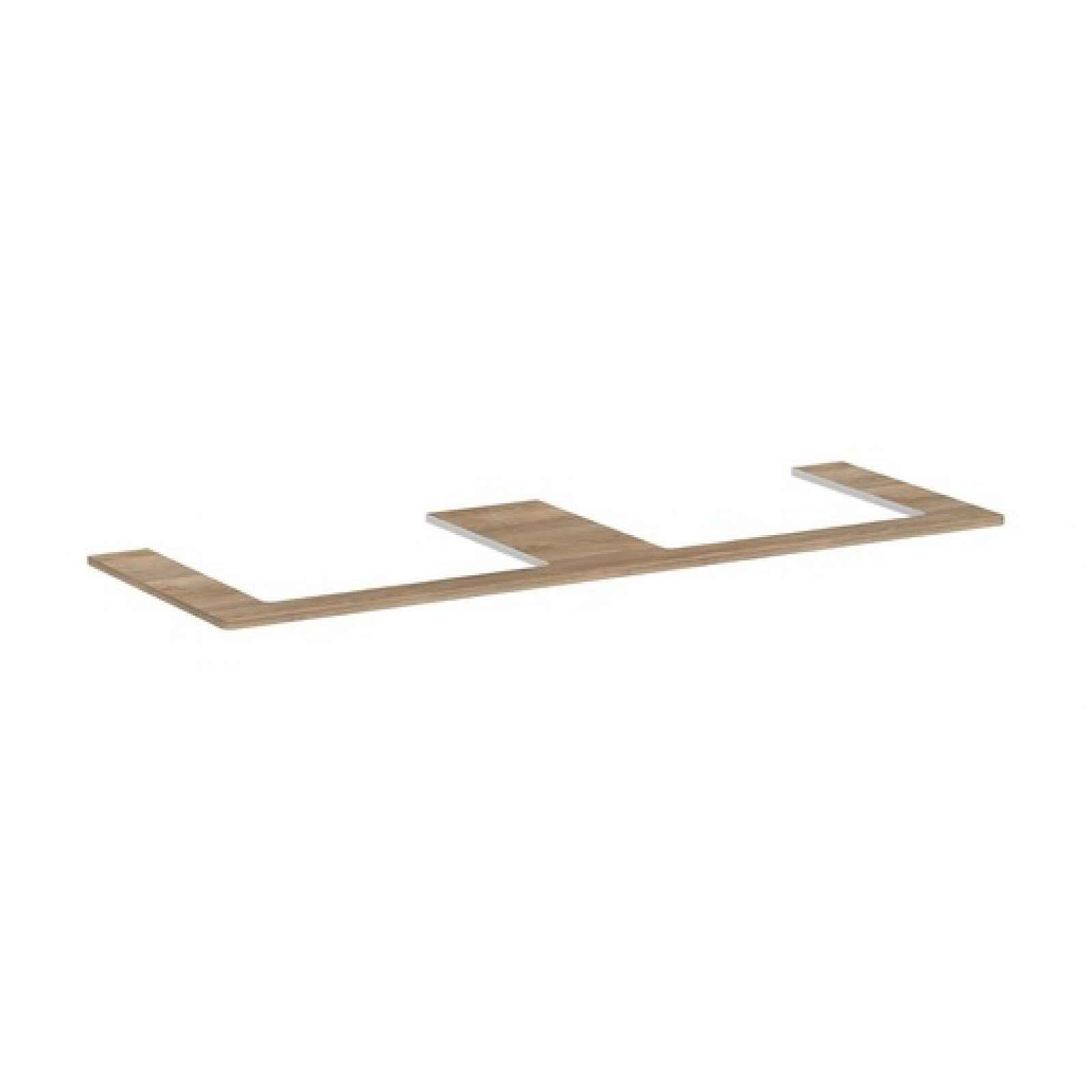 Deska pod umyvadlo Hansgrohe Xelu Q 156x1,6x55 cm přírodní dub 54112230