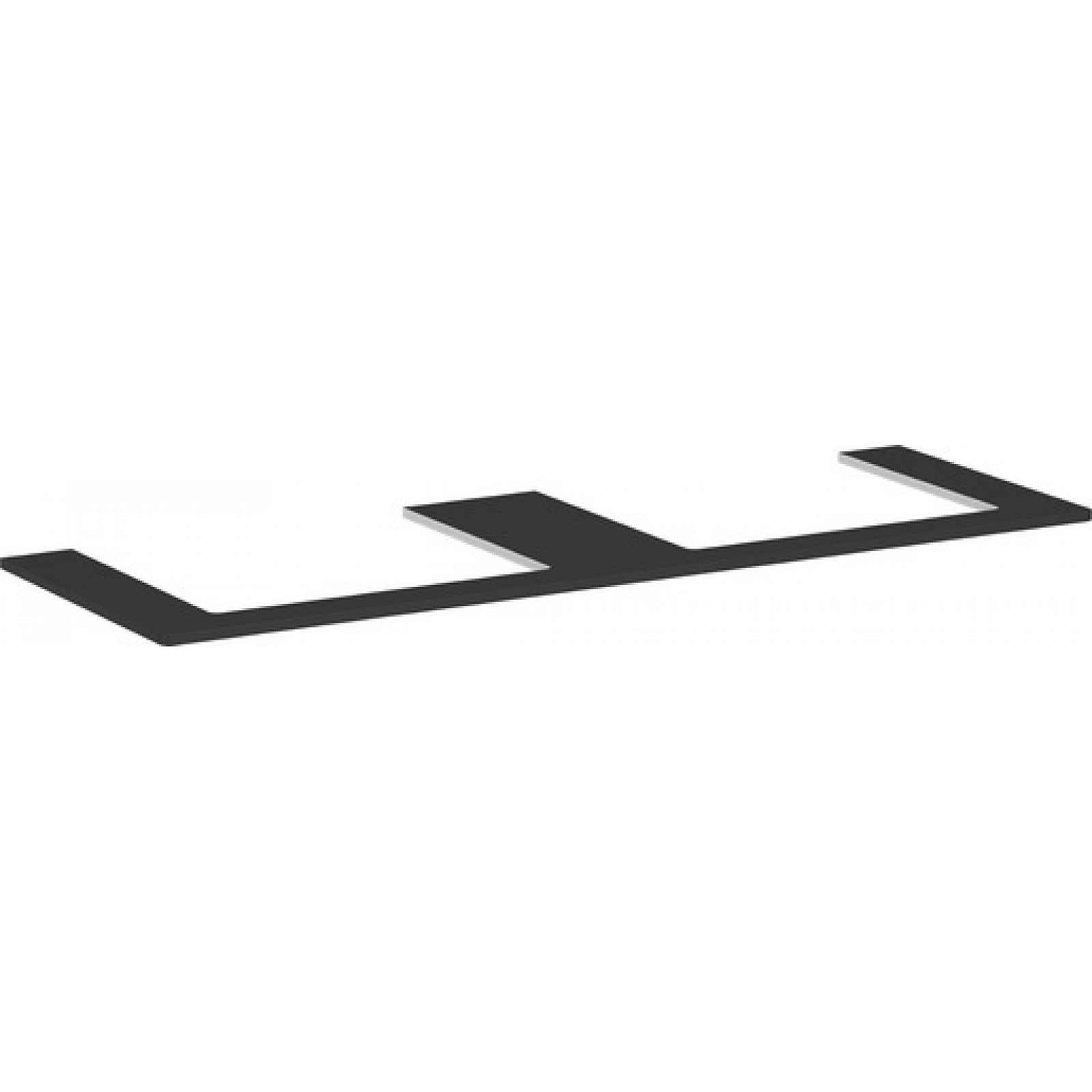 Deska pod umyvadlo Hansgrohe Xelu Q 156x1,6x55 cm šedá matná 54112910
