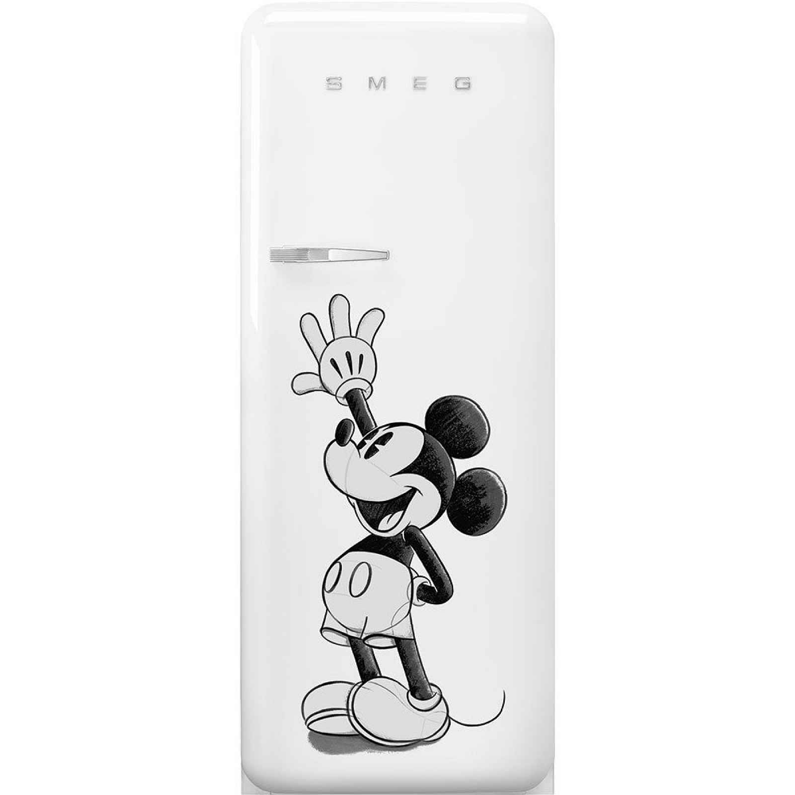 Smeg lednice + mrazicí box 50´s Retro Style, FAB28, Mickey Mouse