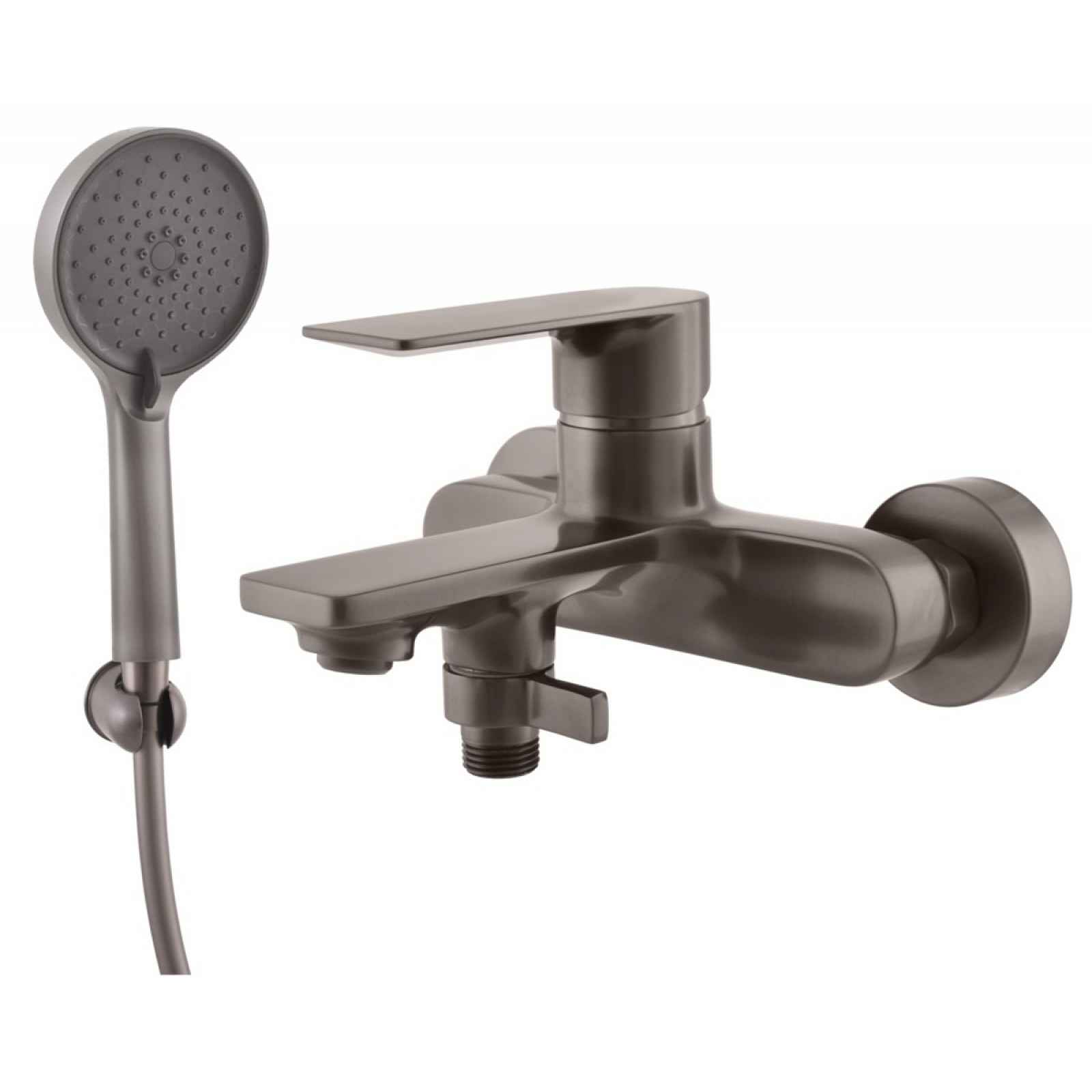 Vanová baterie RAV SLEZÁK NIL se sprchovým setem 150 mm metal grey NL154.5/1MG