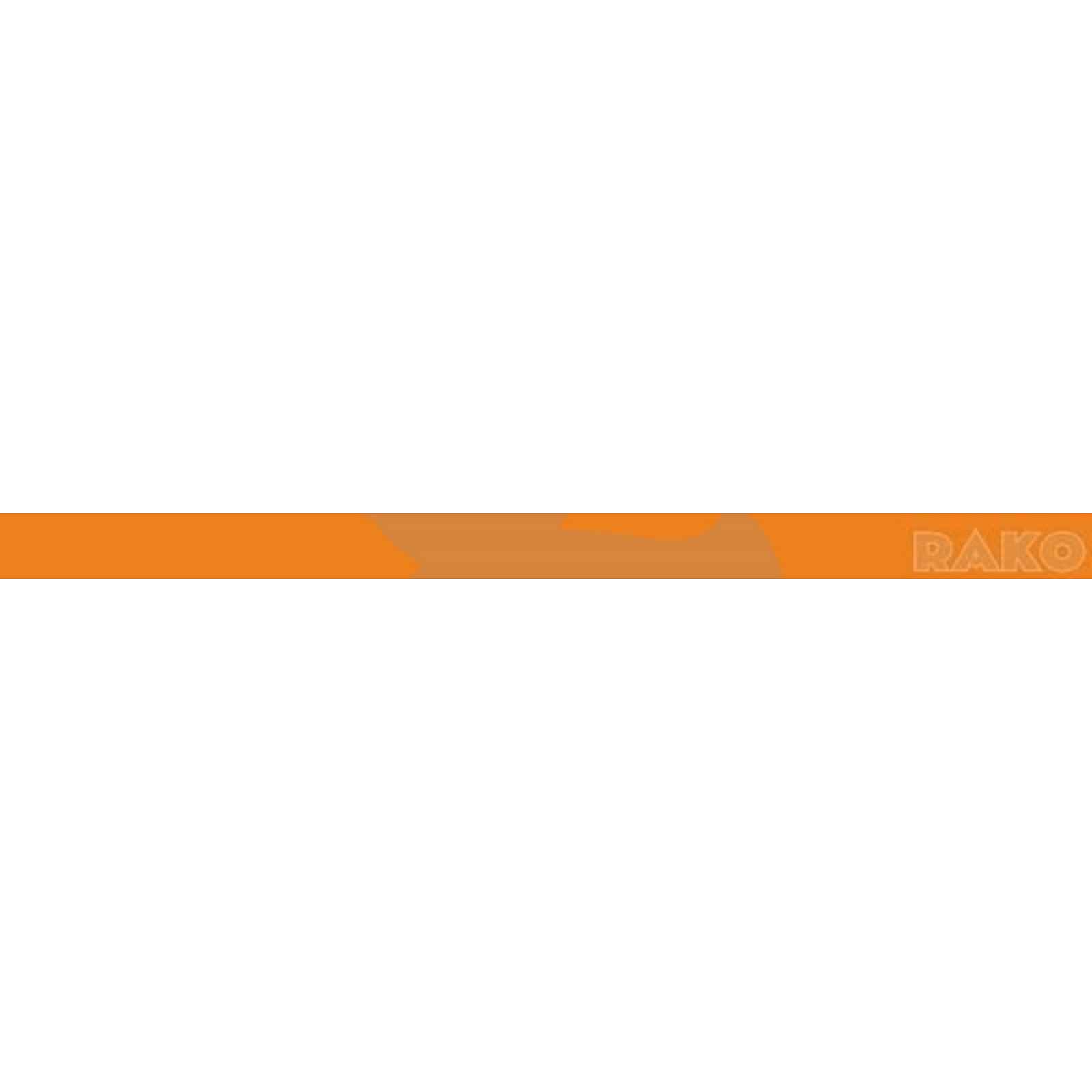 Listela Rako Concept oranžová Akcent 1,5x25 cm lesk VLAG8001.1
