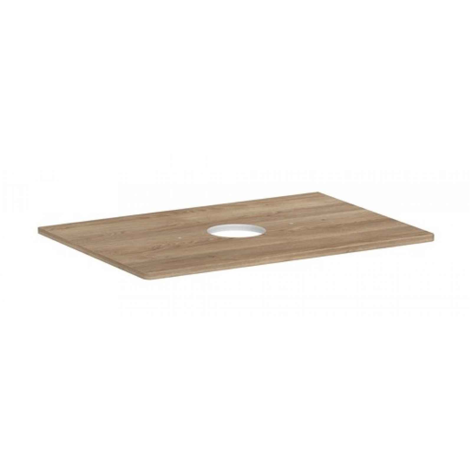 Deska pod umyvadlo Hansgrohe Xelu Q 78x1,6x55 cm přírodní dub 54113230