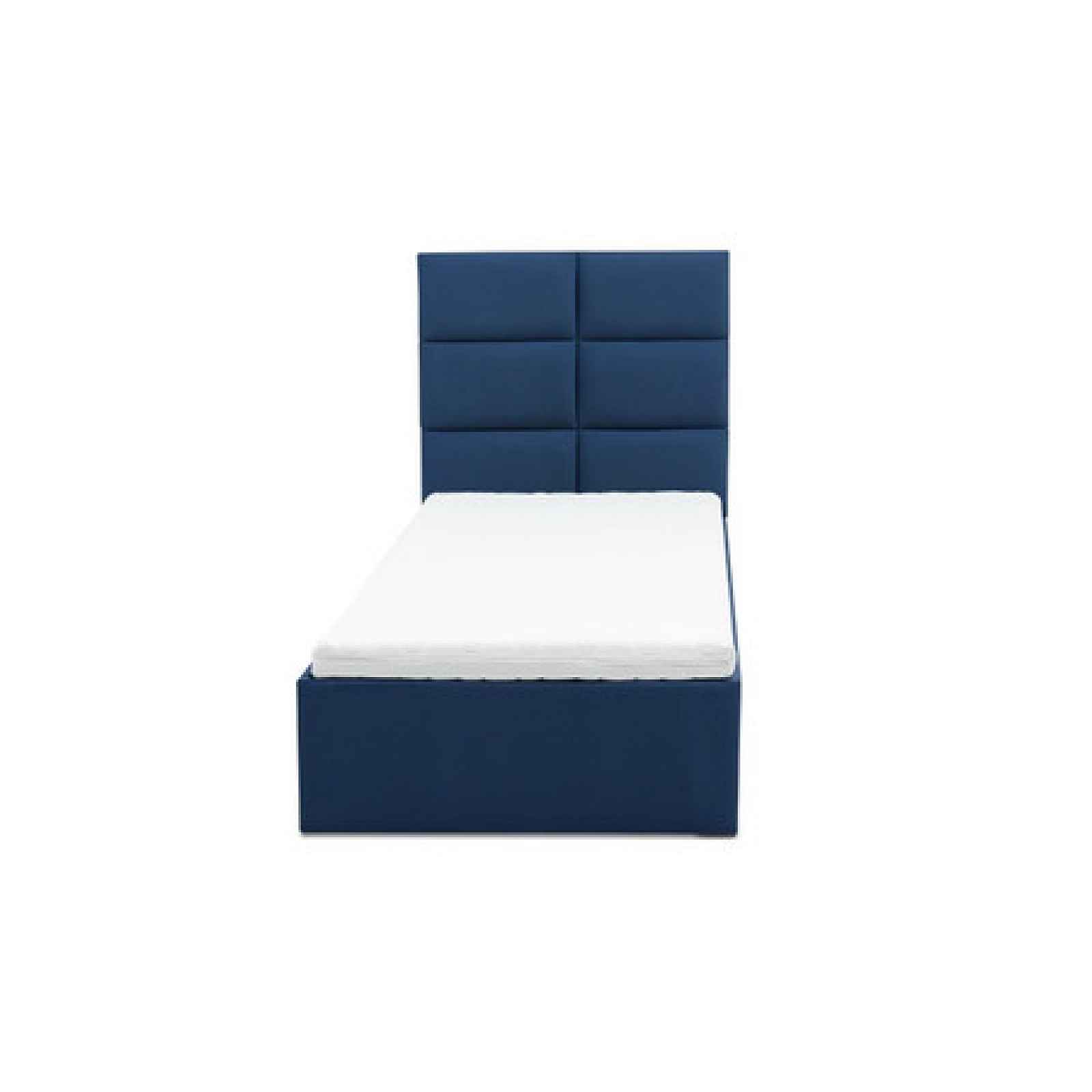 Čalouněná postel TORES s matrací rozměr 140x200 cm Granátová Pěnová matrace