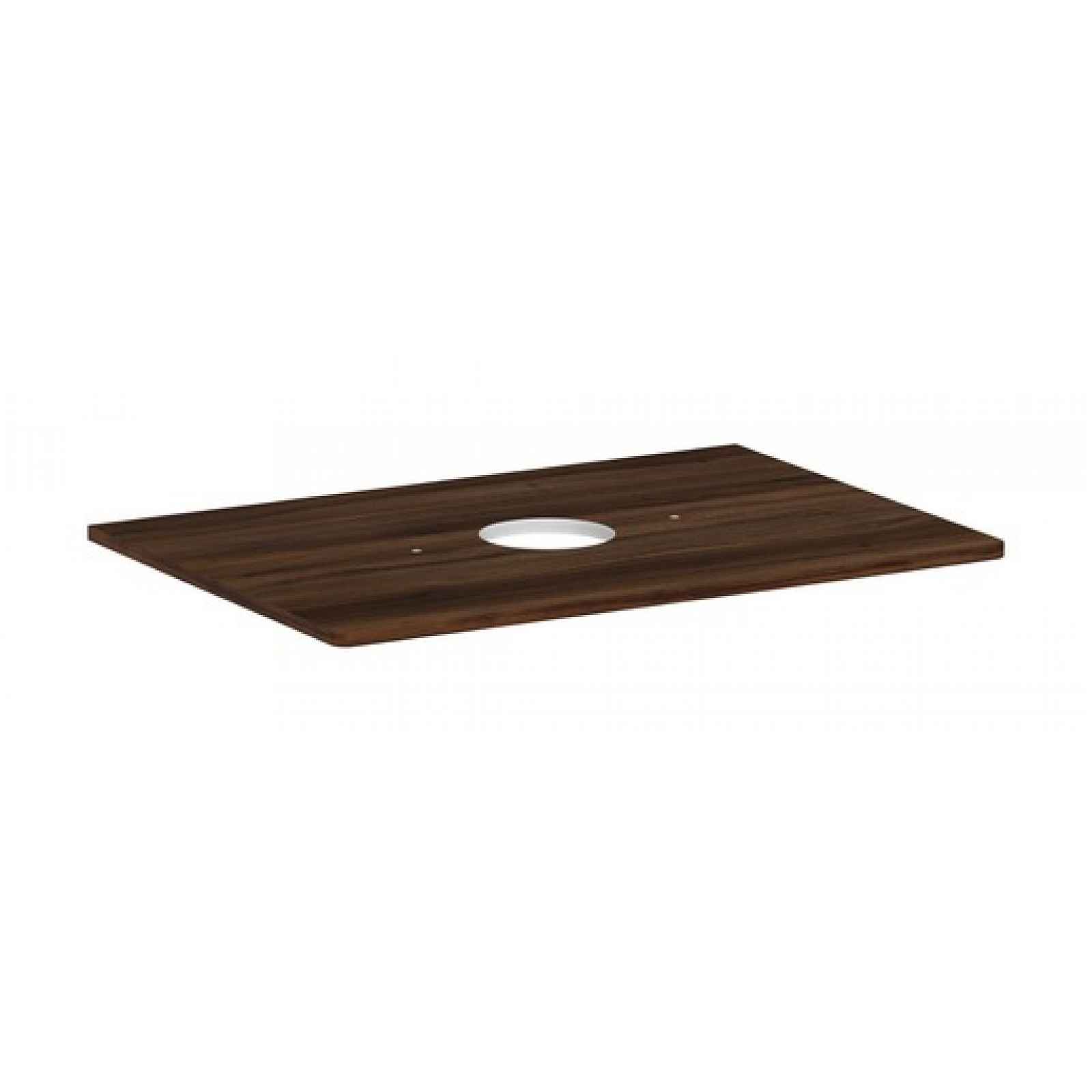Deska pod umyvadlo Hansgrohe Xelu Q 78x1,6x55 cm tmavý ořech 54113630