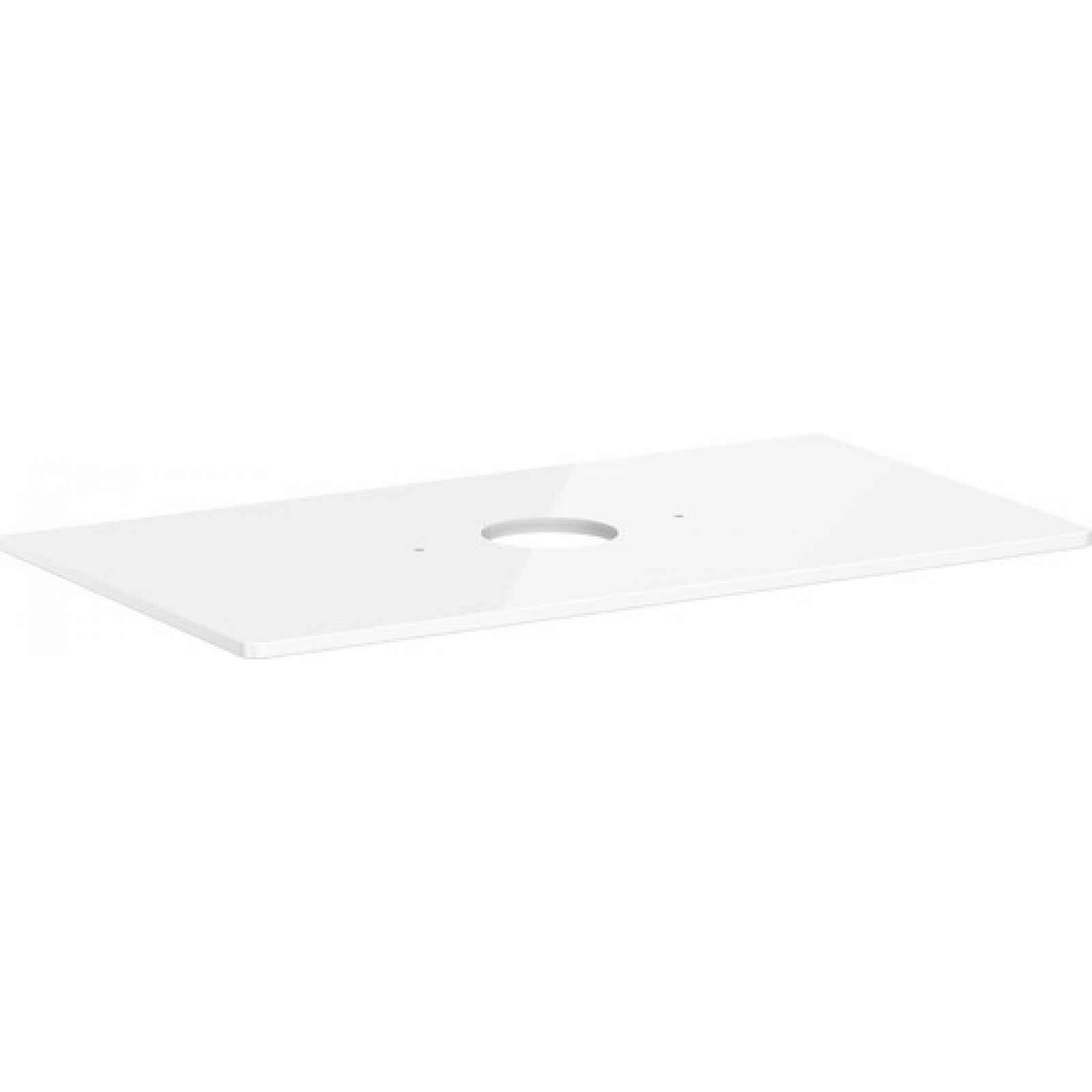 Deska pod umyvadlo Hansgrohe Xelu Q 98x1,6x55 cm bílá lesklá 54114050