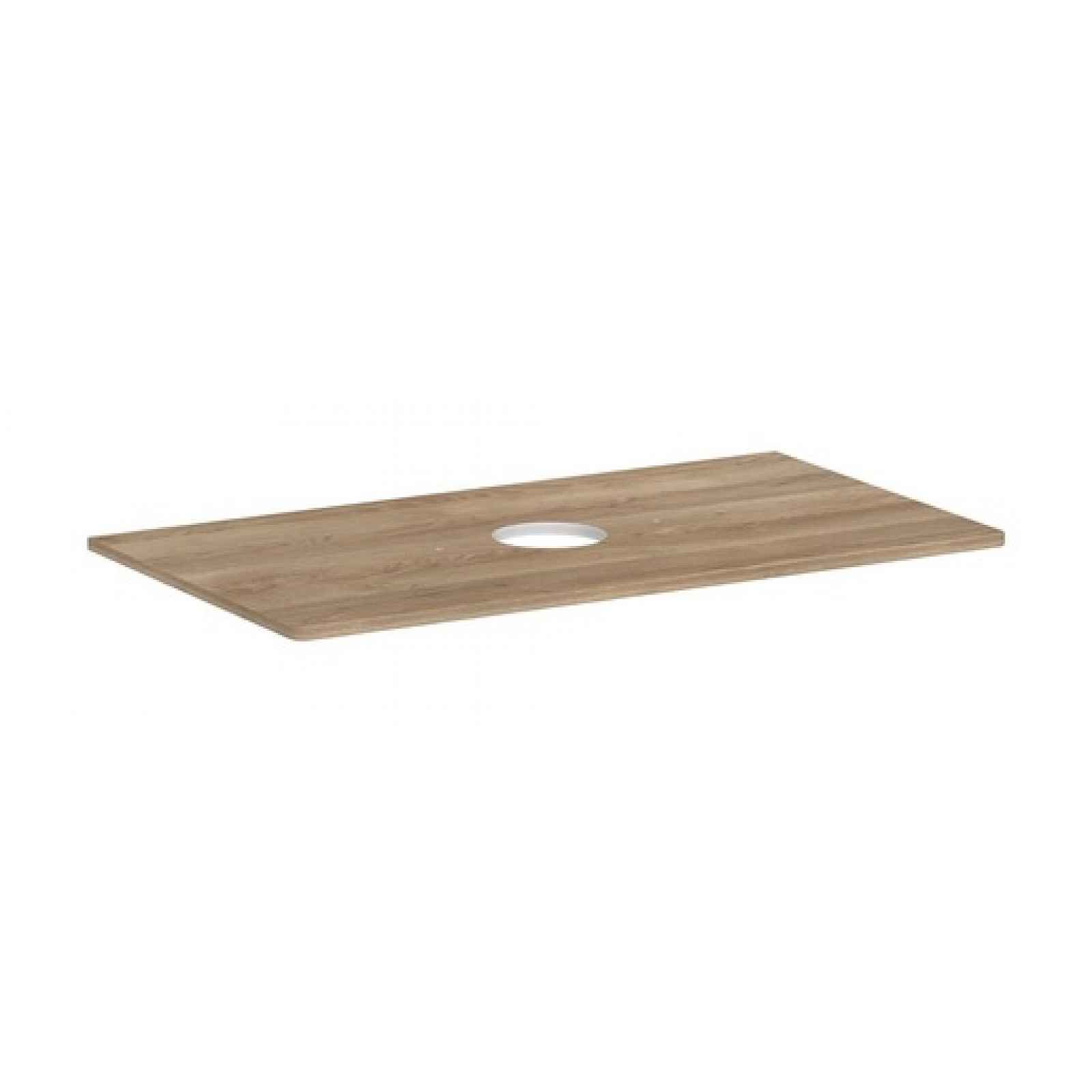 Deska pod umyvadlo Hansgrohe Xelu Q 98x1,6x55 cm přírodní dub 54114230