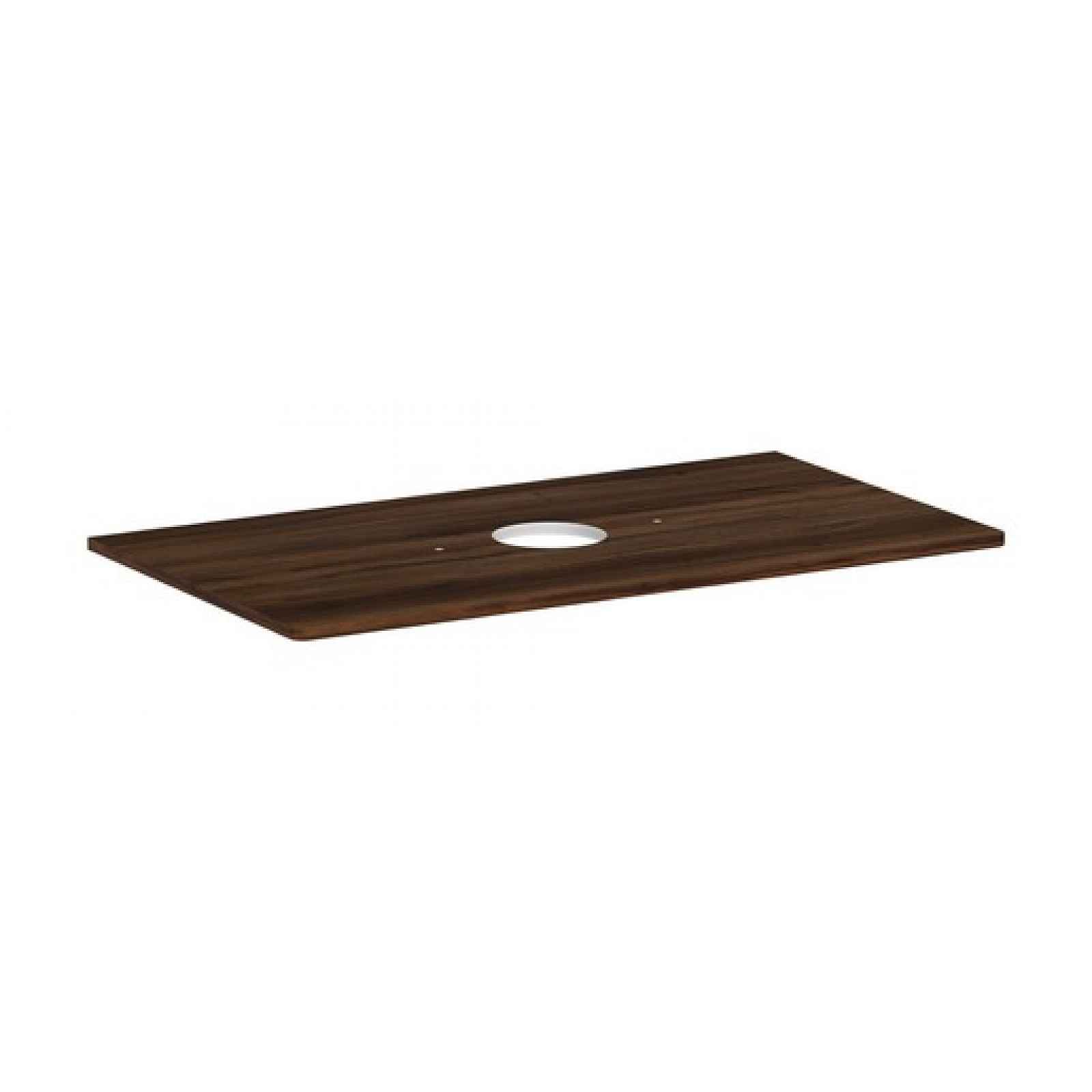 Deska pod umyvadlo Hansgrohe Xelu Q 98x1,6x55 cm tmavý ořech 54114630