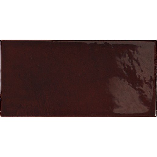 Obklad Equipe VILLAGE walnut brown 6,5x13 cm lesk VILLAGE25627
