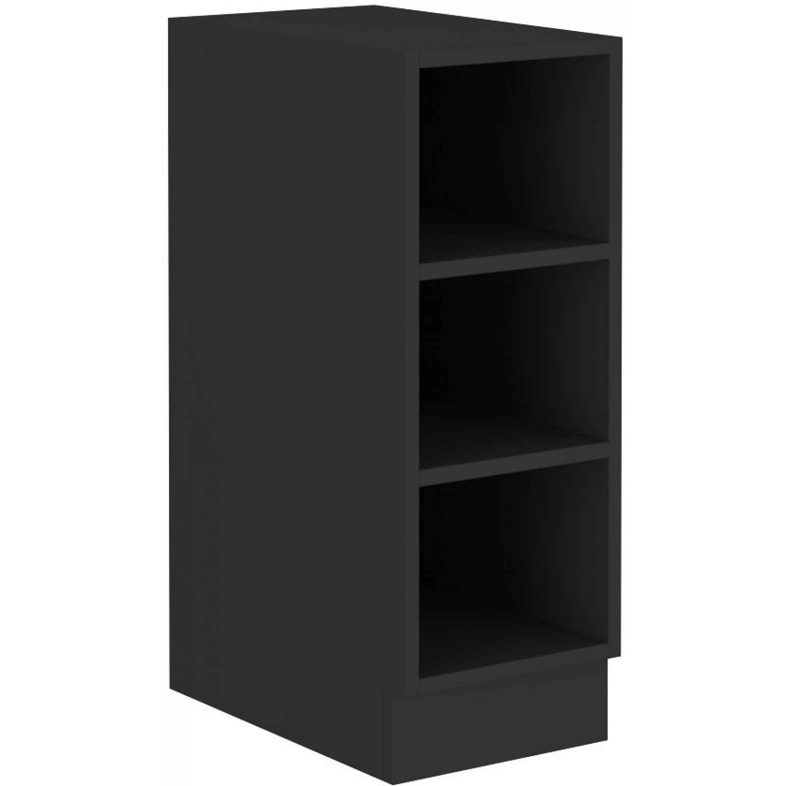 Dolní kuchyňský regál Monza, 30 cm, černý