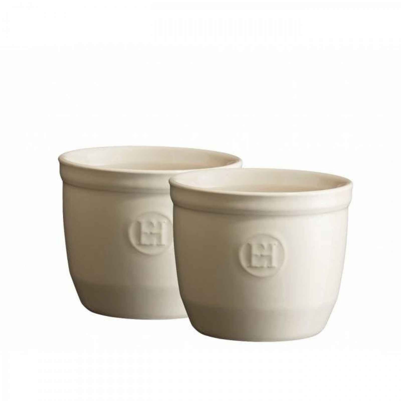 Emile Henry Ramequin set 2 ks - 8 cm, slonová kost 024008