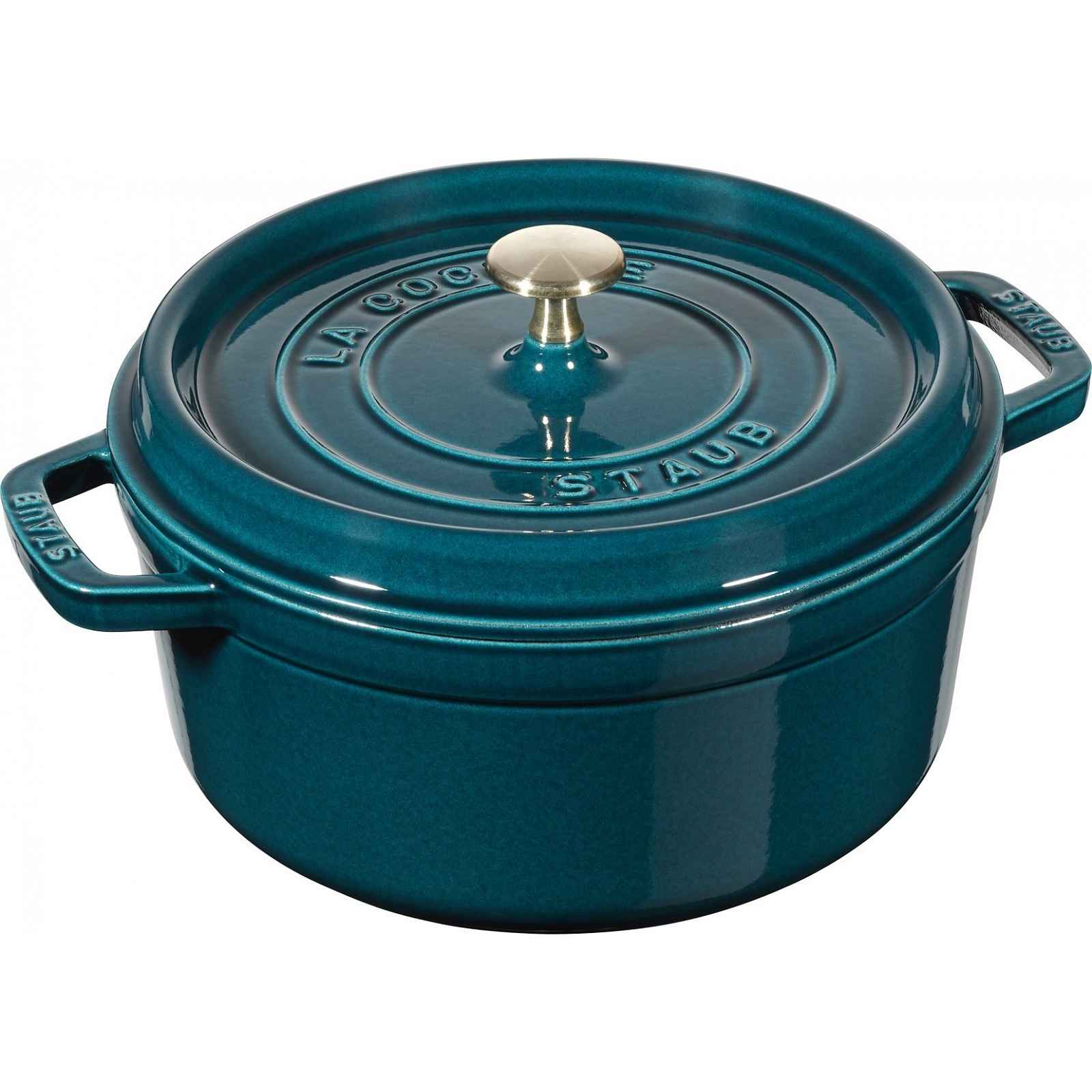 Staub Litinový hrnec s poklicí Cocotte, mořská modř, 24 cm / 3,8 l 1102437