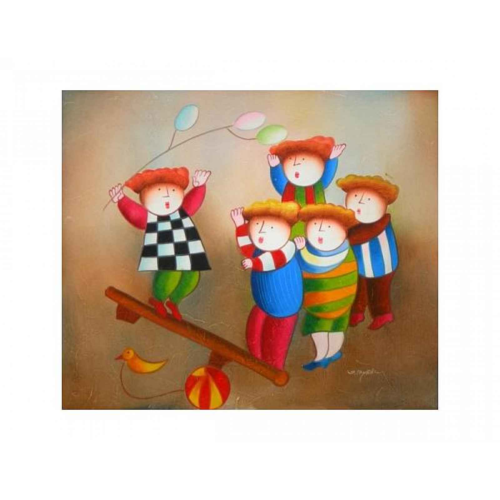 Obraz - Šťastné dětství 1- 50 cm x 60 cm