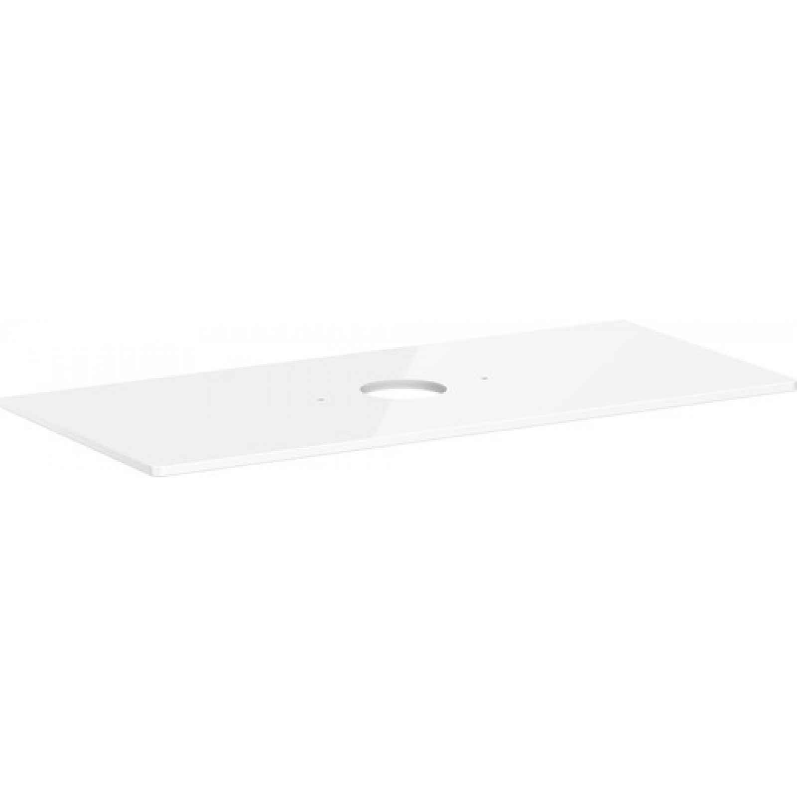 Deska pod umyvadlo Hansgrohe Xelu Q 118x1,6x55 cm bílá lesklá 54115050