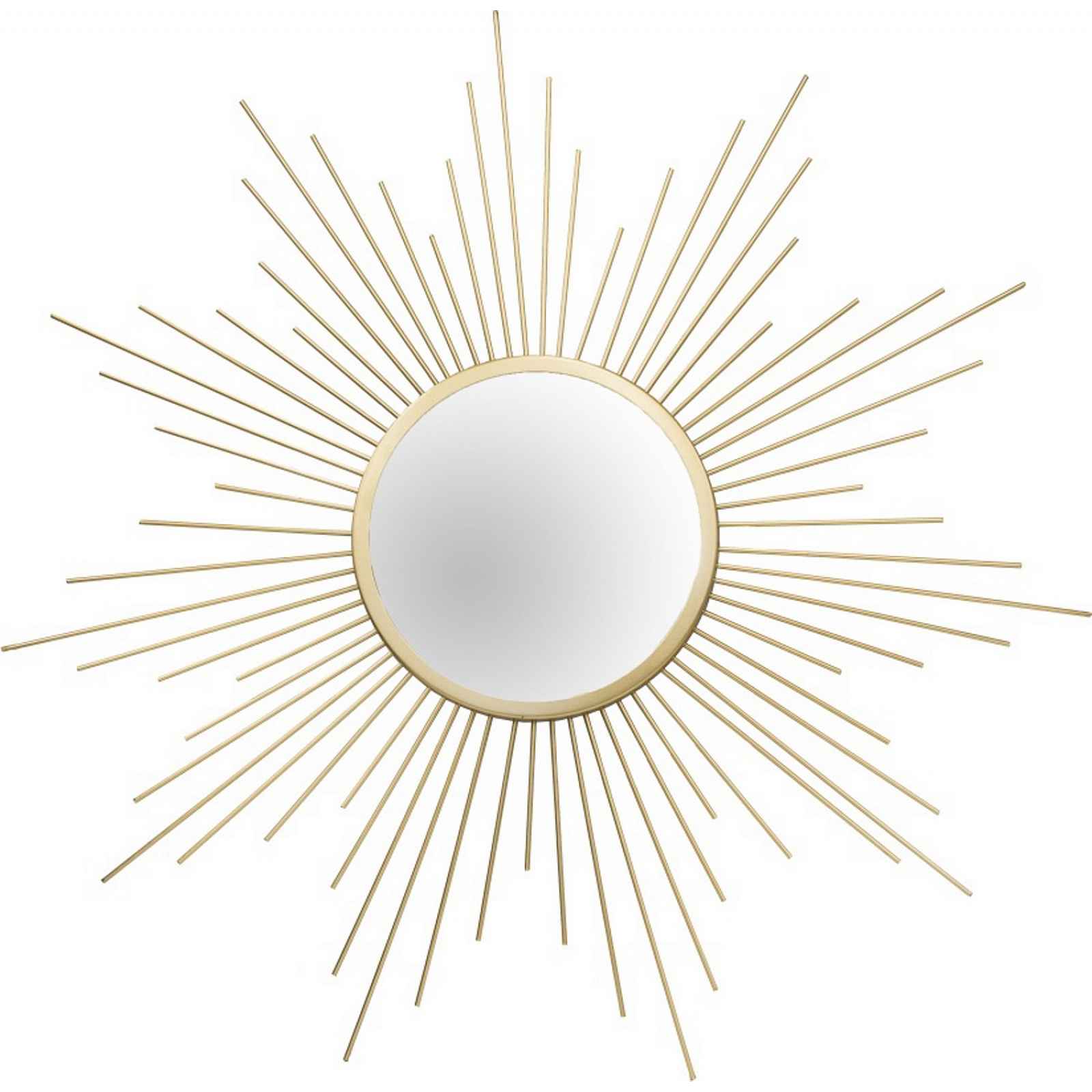 Nástěnné zrcadlo tvar slunce, ⌀ 60 cm