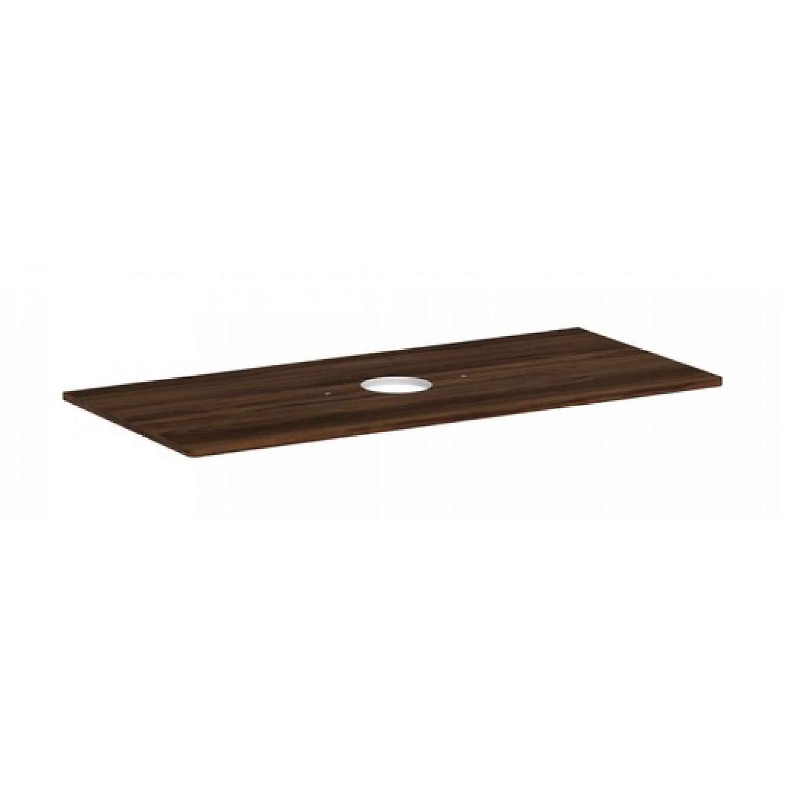 Deska pod umyvadlo Hansgrohe Xelu Q 118x1,6x55 cm tmavý ořech 54115630