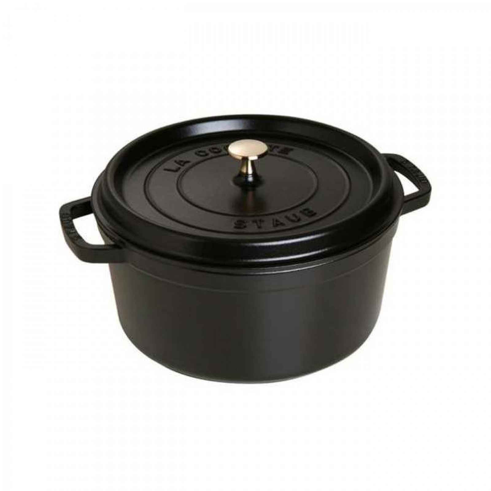Staub Litinový hrnec s poklicí Cocotte, černá, 22 cm / 2,6 l 1102225