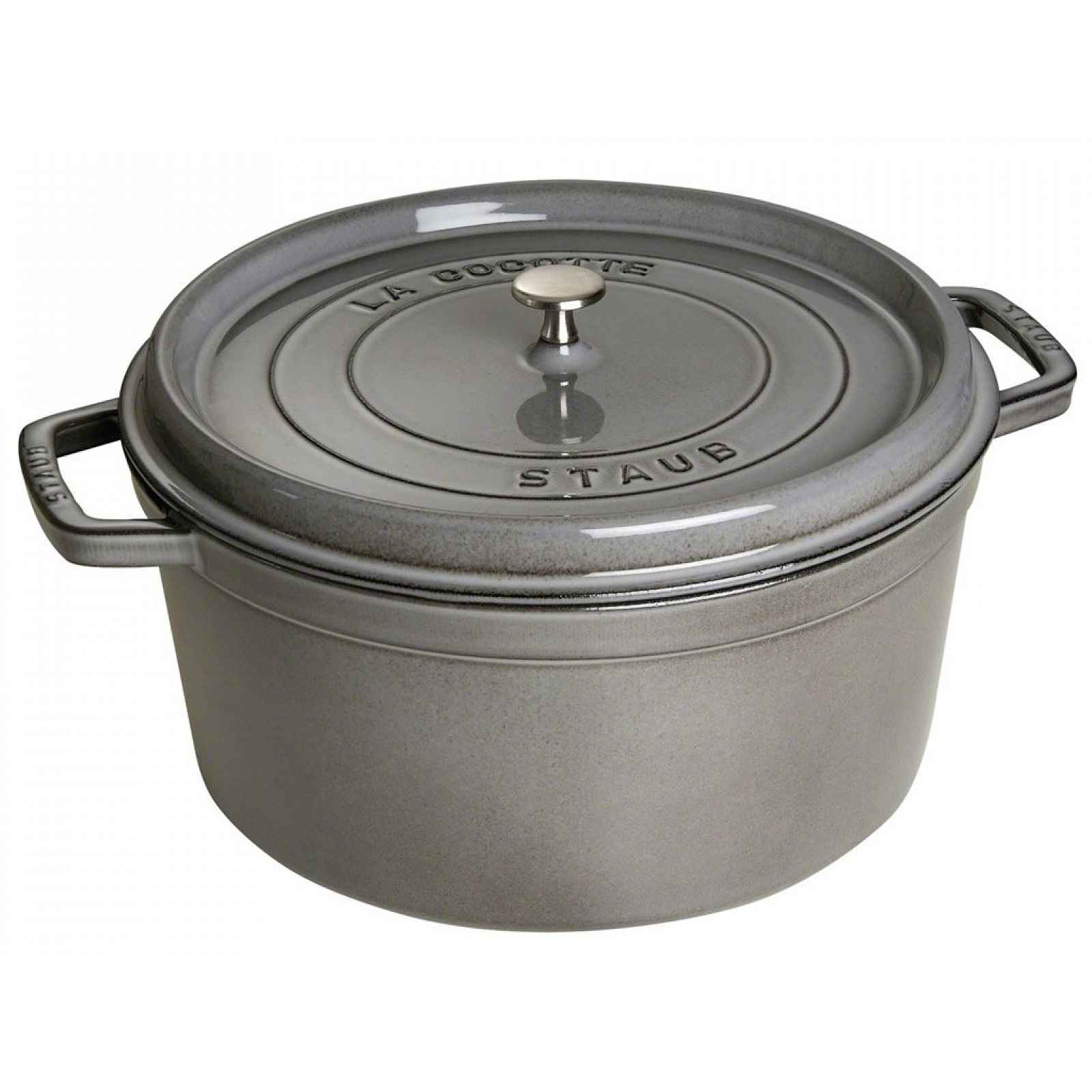 Staub Litinový hrnec s poklicí Cocotte, grafitově šedá, 30 cm / 8,35 l 1103018