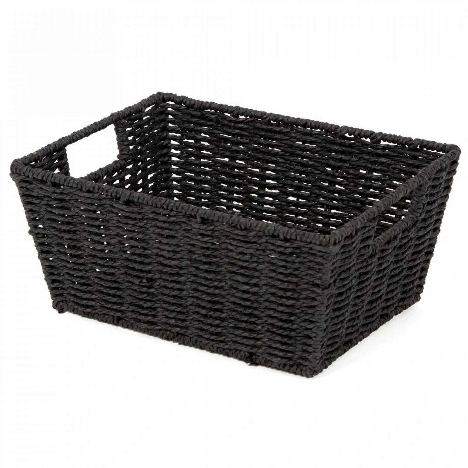 Černý úložný koš Compactor Paprop, 31 x 24 cm
