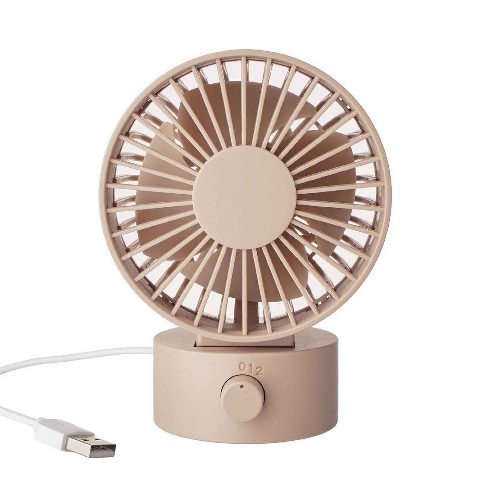 Butlers AIR WAVE Mini větrák s USB připojením - růžová