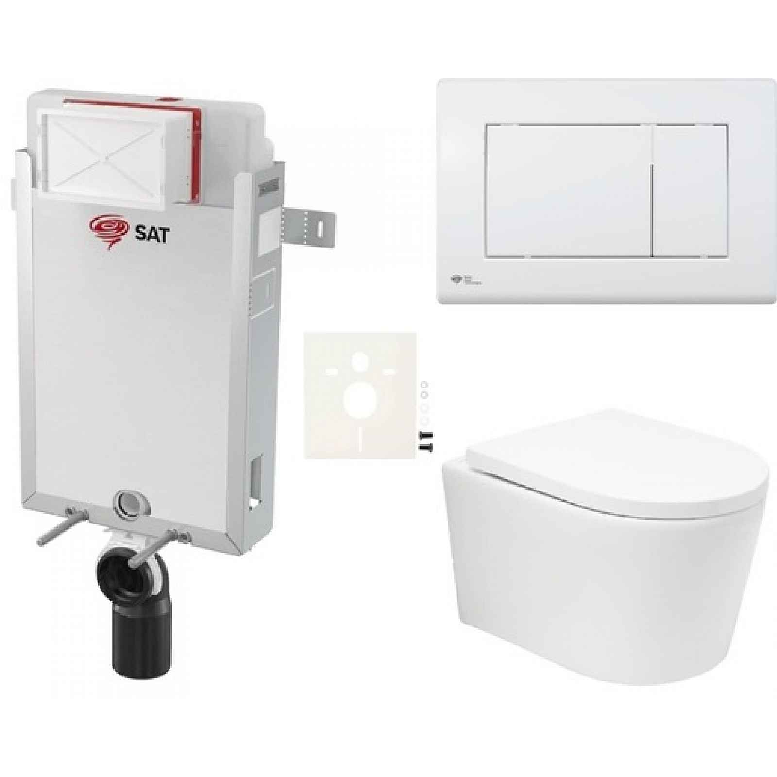 Závěsný wc set k zazdění SAT BREVIS SIKOSZBRTOR20
