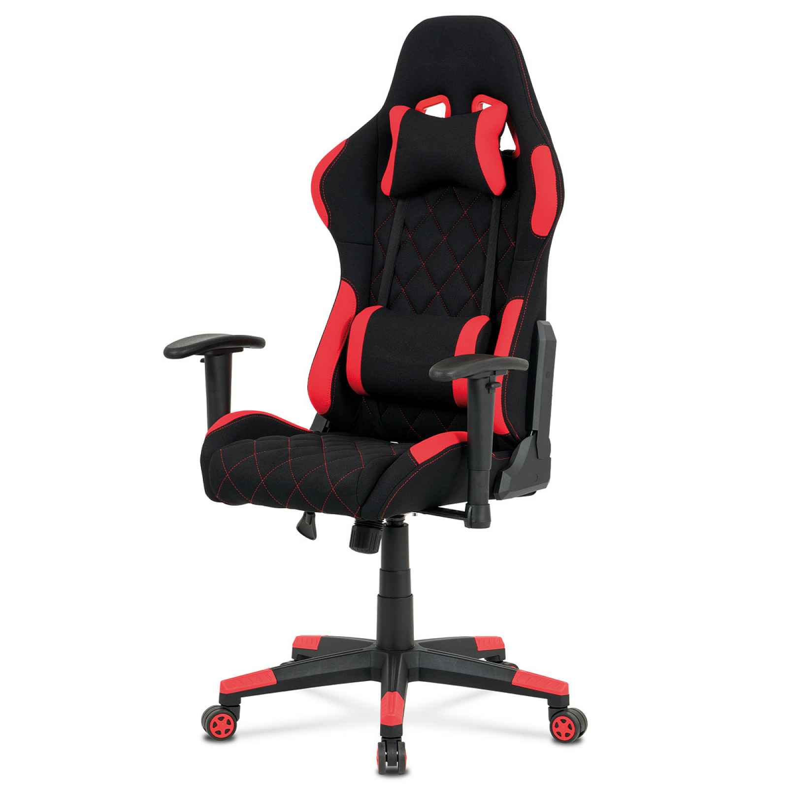 Herní židle RED, červená/černá - 52 x 46 x 125-135 cm
