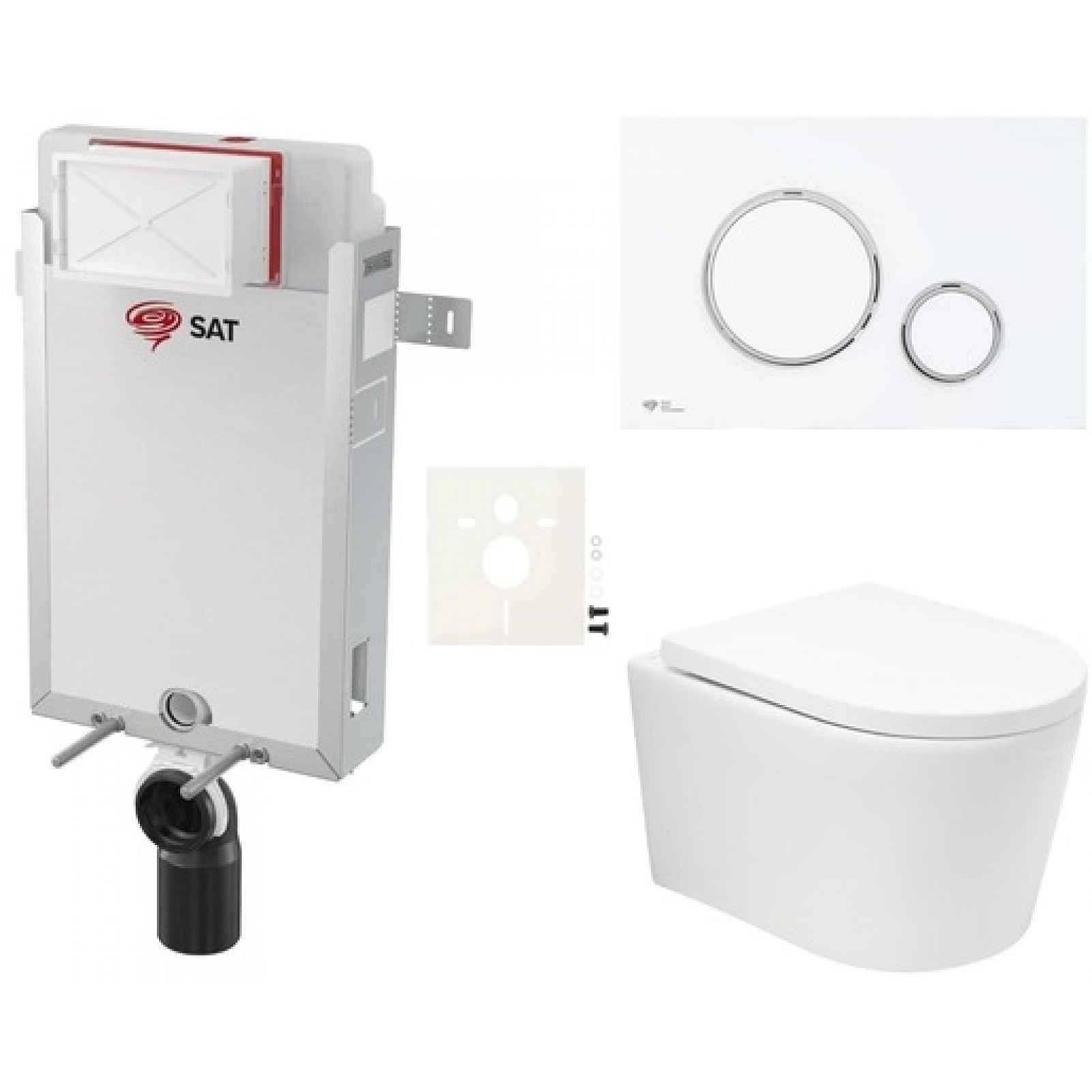 Závěsný wc set k zazdění SAT BREVIS SIKOSZBRTOR76