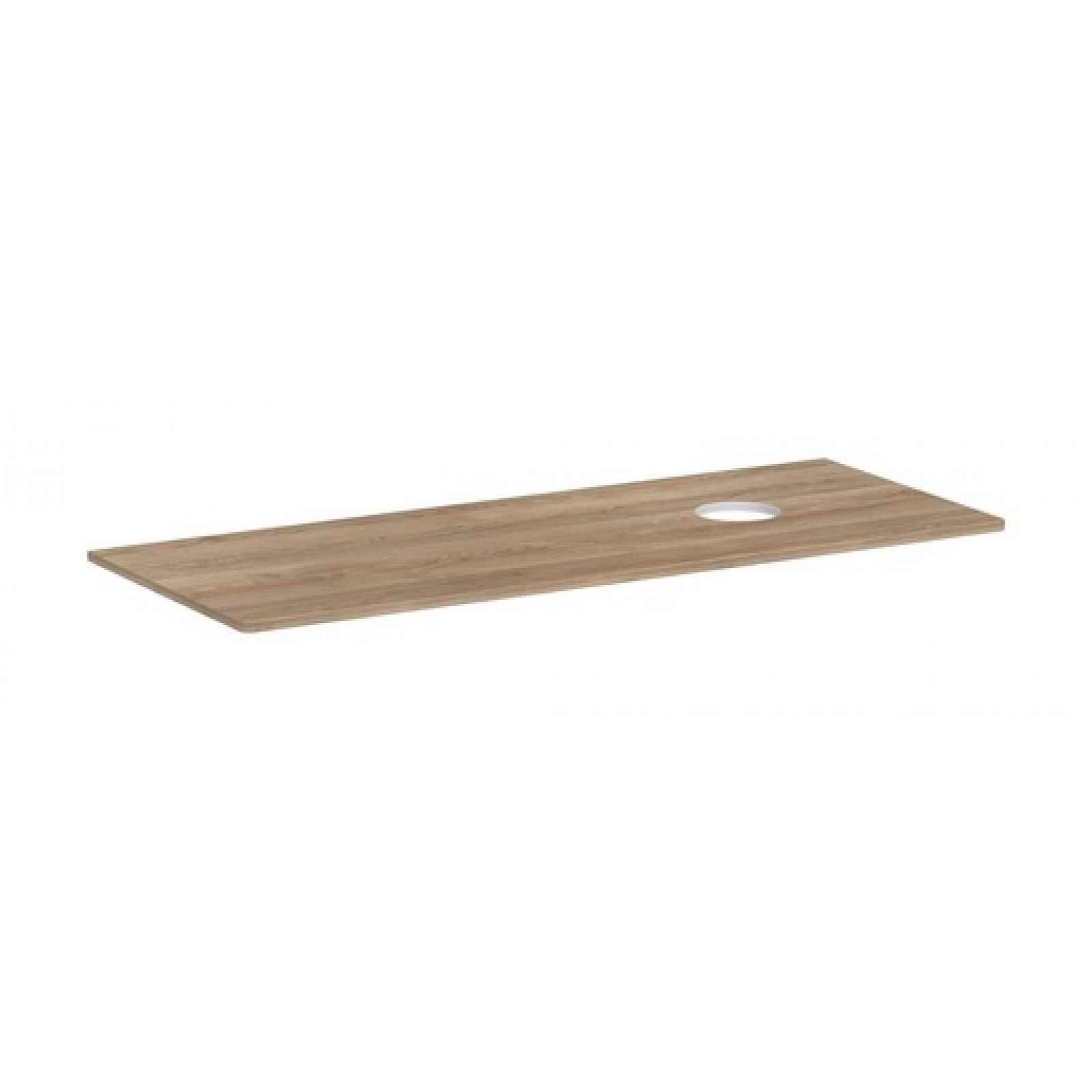 Deska pod umyvadlo Hansgrohe Xelu Q 136x1,6x55 cm přírodní dub 54117230
