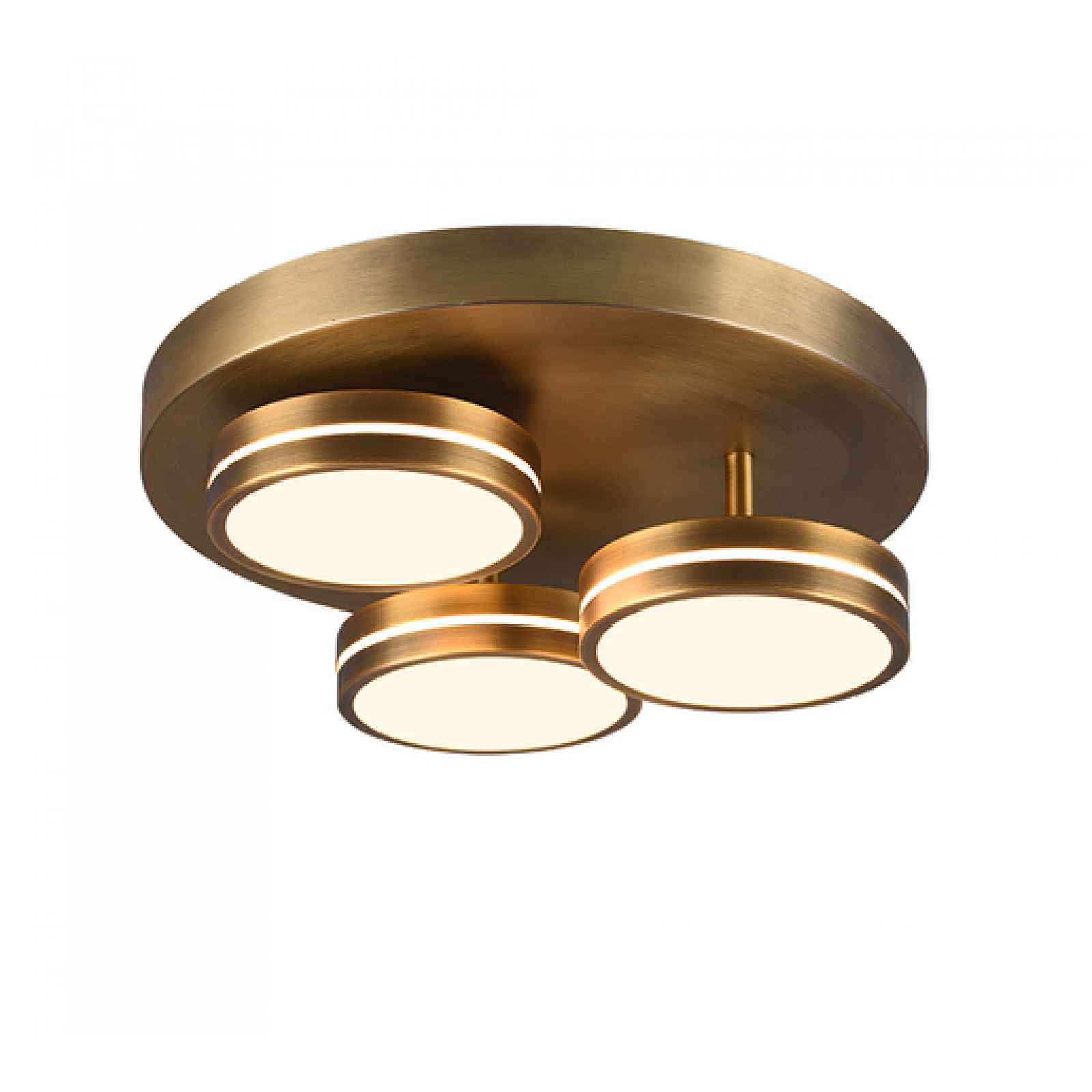 LED stropní osvětlení Trio Franklin mosaz 626510304
