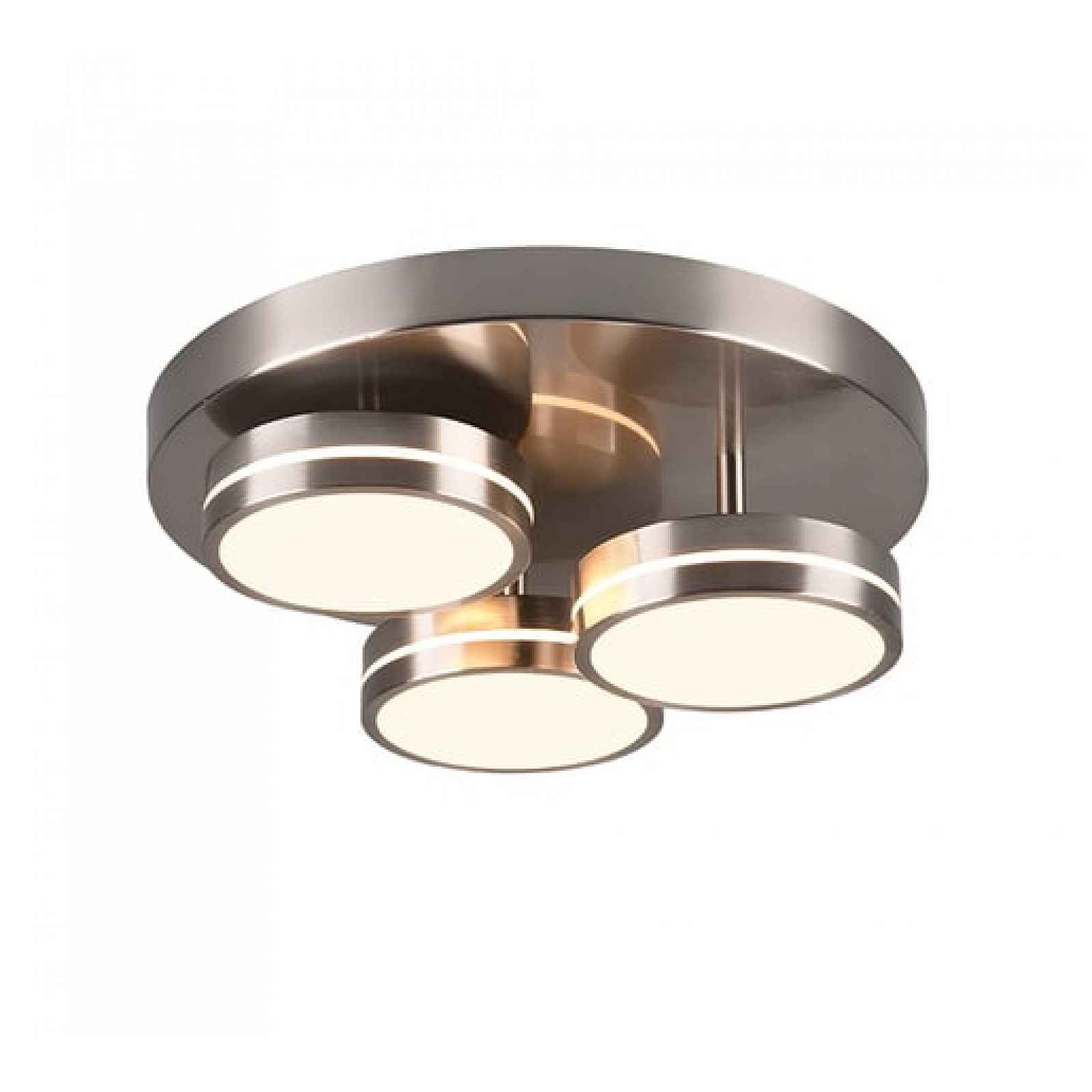 LED stropní osvětlení Trio Franklin nikl 626510307