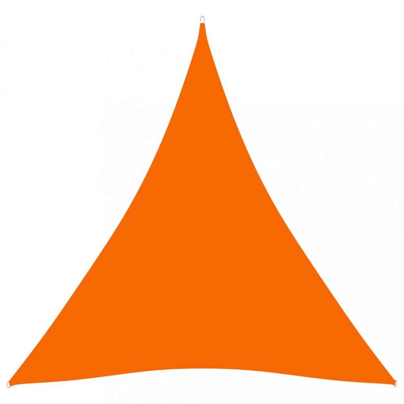 Stínící plachta trojúhelníková 5 x 5 x 5 m oxfordská látka Dekorhome Oranžová