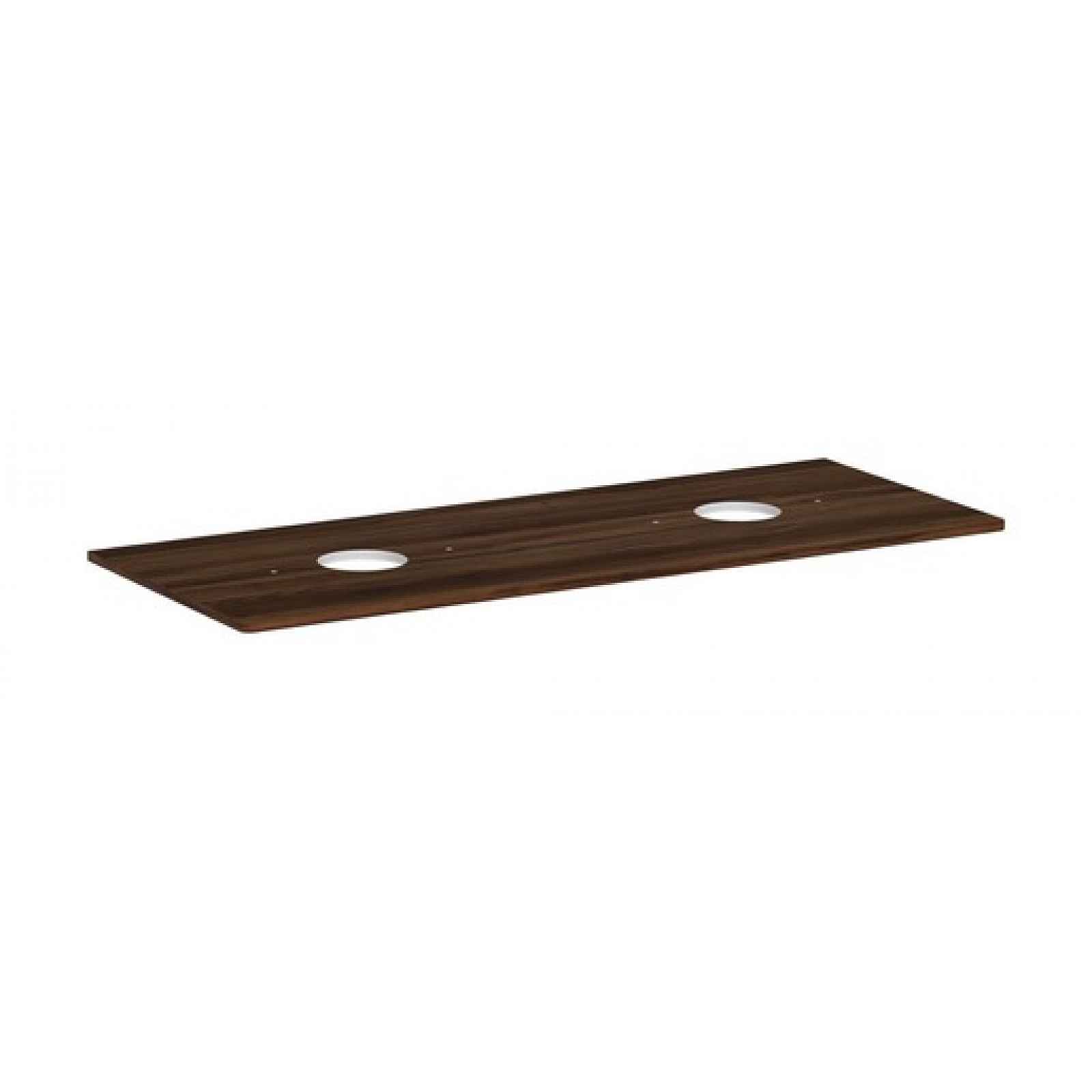 Deska pod umyvadlo Hansgrohe Xelu Q 136x1,6x55 cm tmavý ořech 54118630