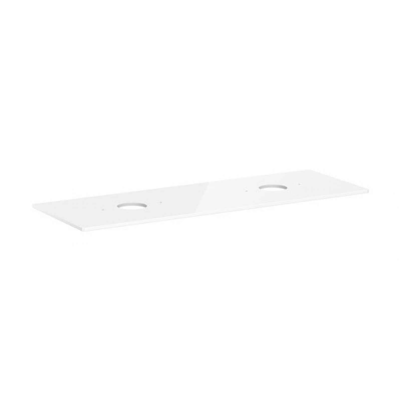 Deska pod umyvadlo Hansgrohe Xelu Q 156x1,6x55 cm bílá lesklá 54119050
