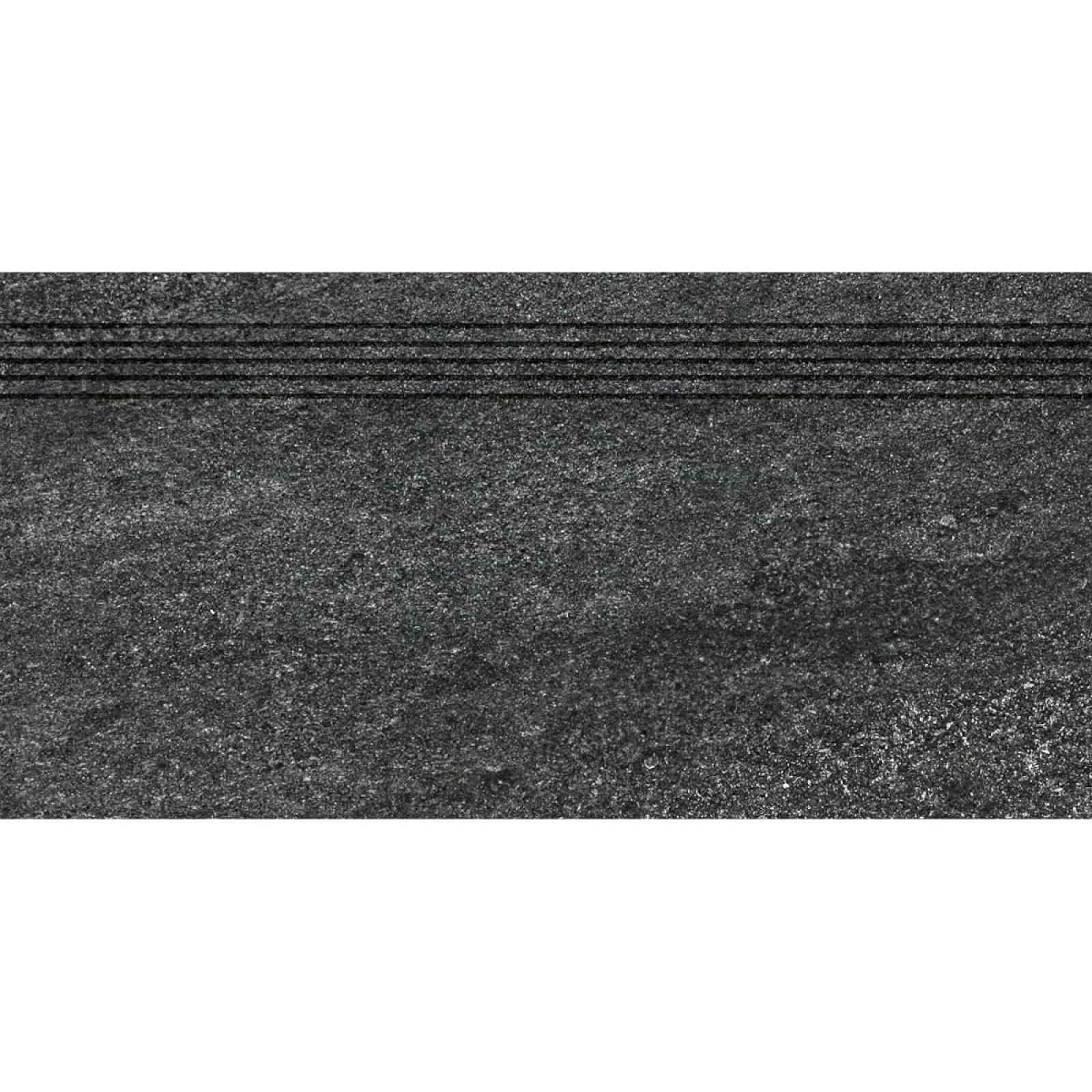 Schodovka Rako Quarzit černá 30x60 cm mat DCVSE739.1