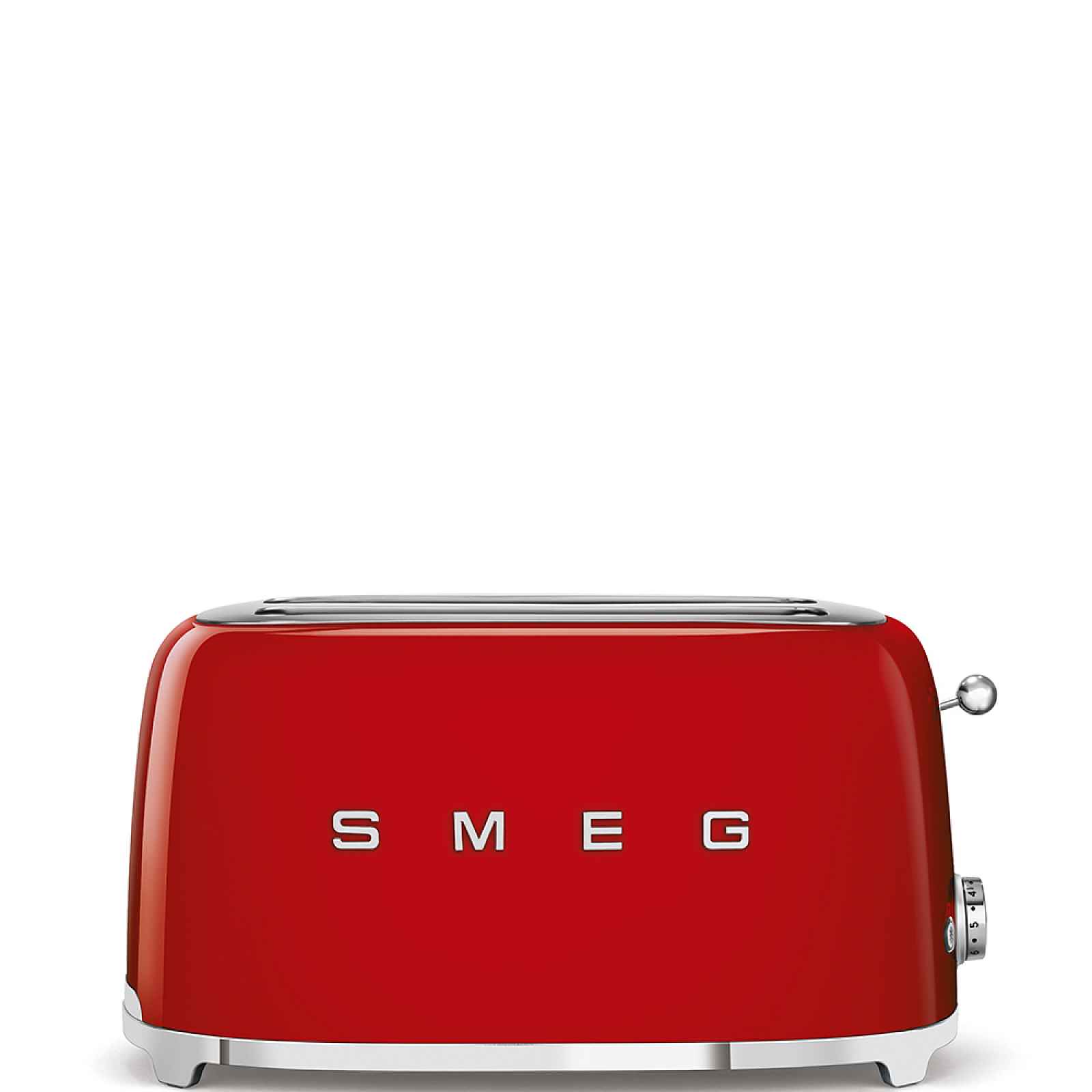 Smeg Toustovač 50´s Retro Style, 4x2, červený TSF02RDEU