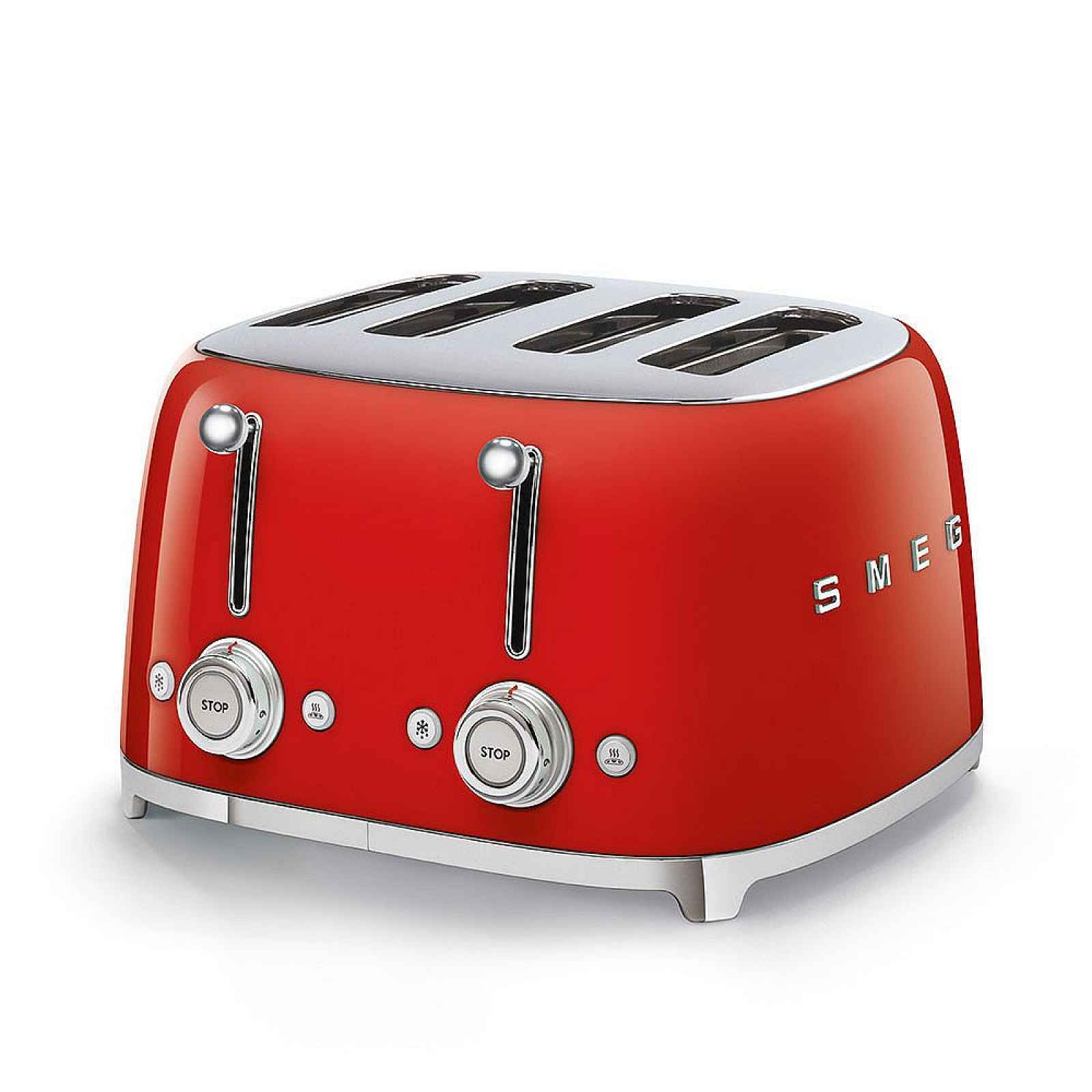 Smeg Toustovač 50´s Retro Style, 4x4, červený TSF03RDEU