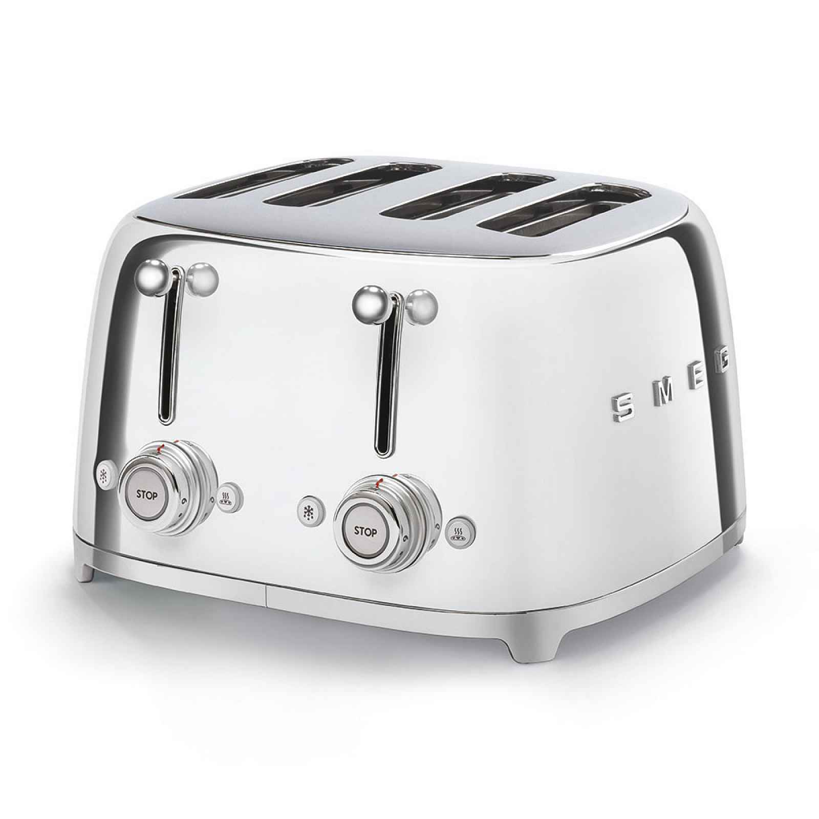 Smeg Toustovač 50´s Retro Style, 4x4, chromový TSF03SSEU