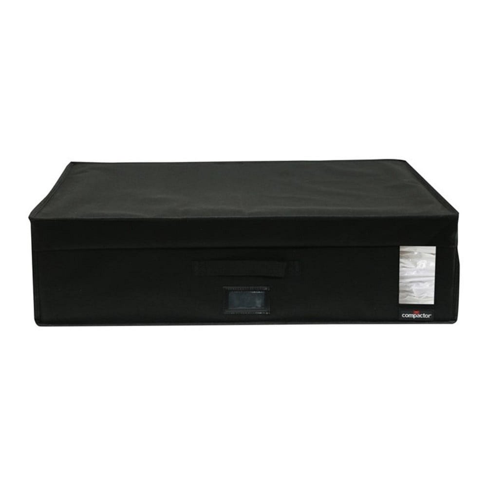 Černý úložný box s vakuovým obalem Compactor Infinity, objem 180 l