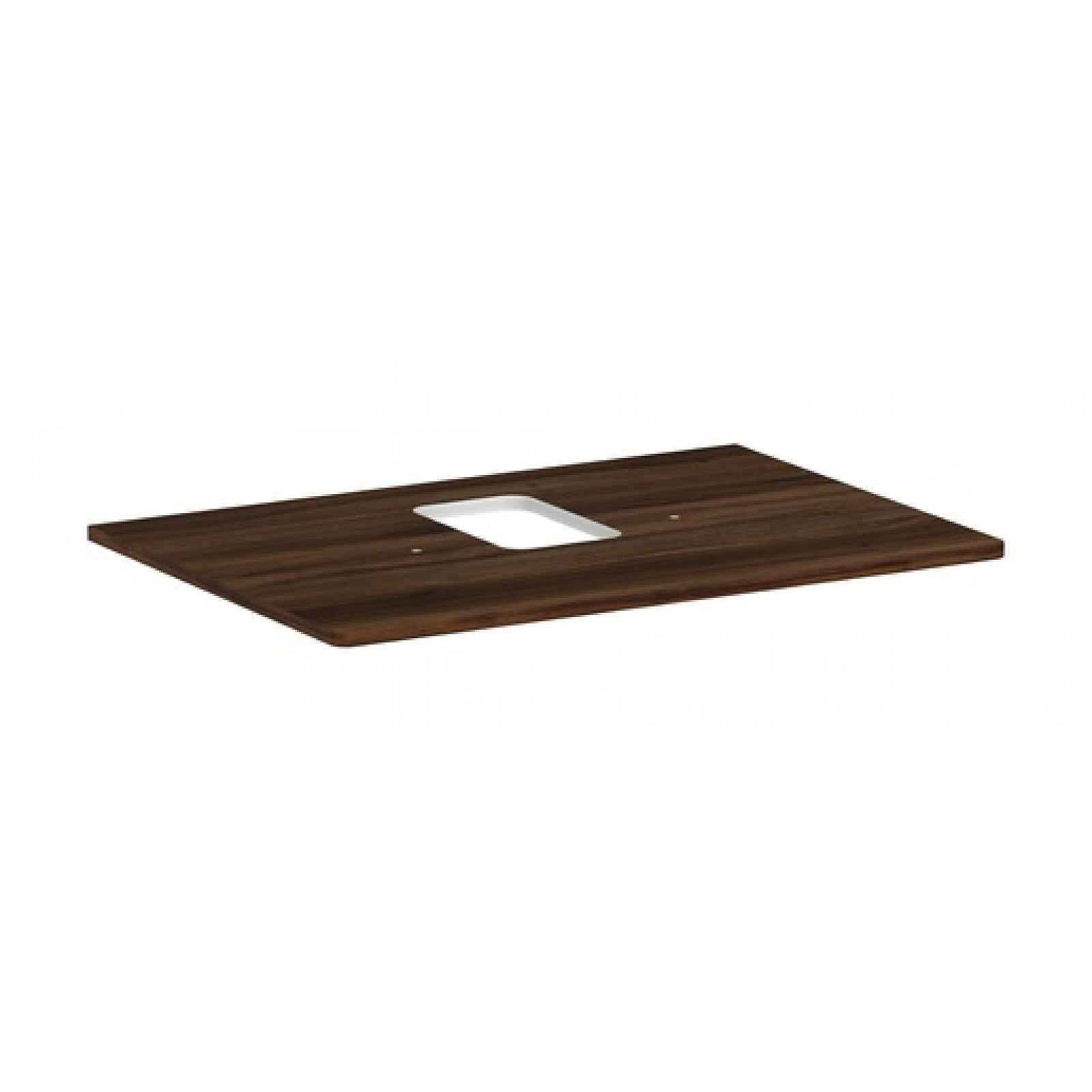 Deska pod umyvadlo Hansgrohe Xelu Q 78x1,6x55 cm tmavý ořech 54120630