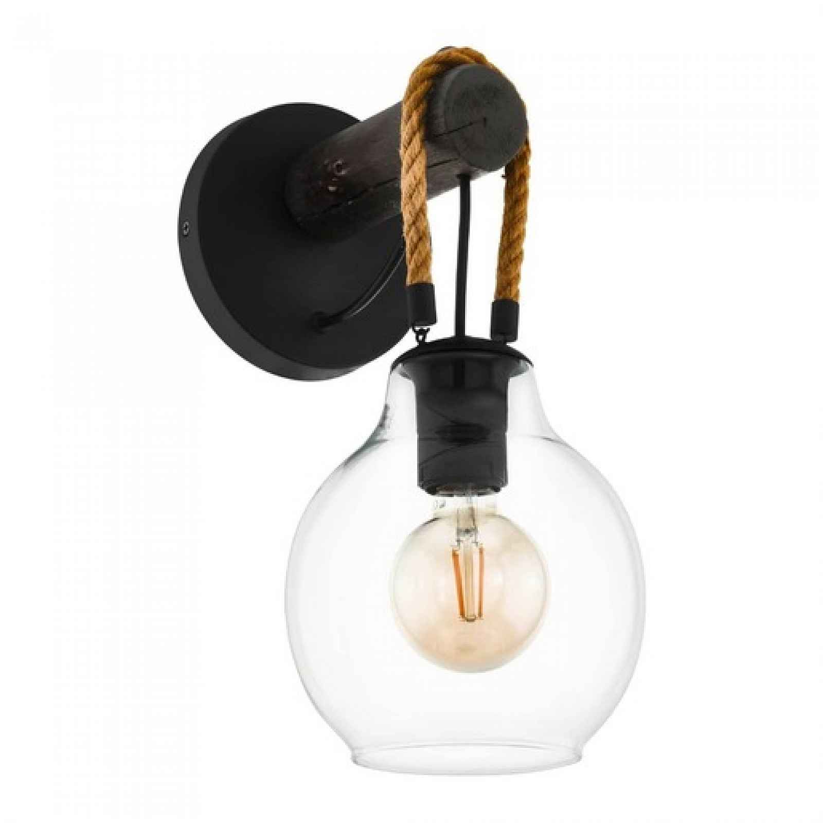 Nástěnná lampa Eglo RODING černá 43619
