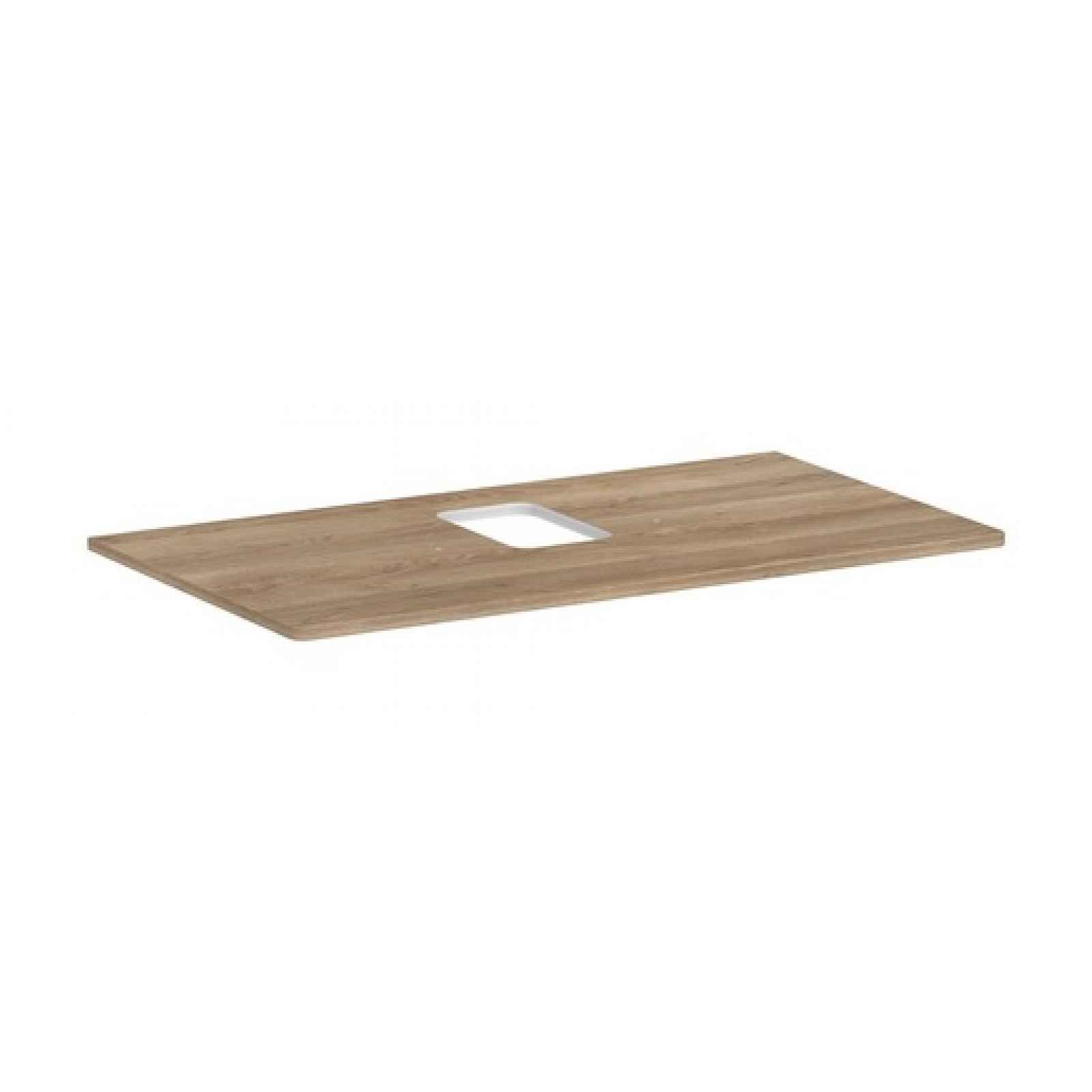 Deska pod umyvadlo Hansgrohe Xelu Q 98x1,6x55 cm přírodní dub 54121230
