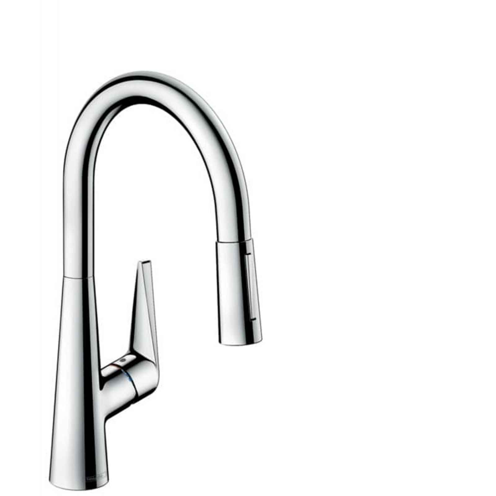 Dřezová baterie Hansgrohe Talis s vytahovací sprškou, 2 proudy chrom 73876000